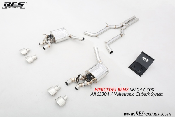 Mercedes-Benz W204 All SS304 / Valvetronic Catback System