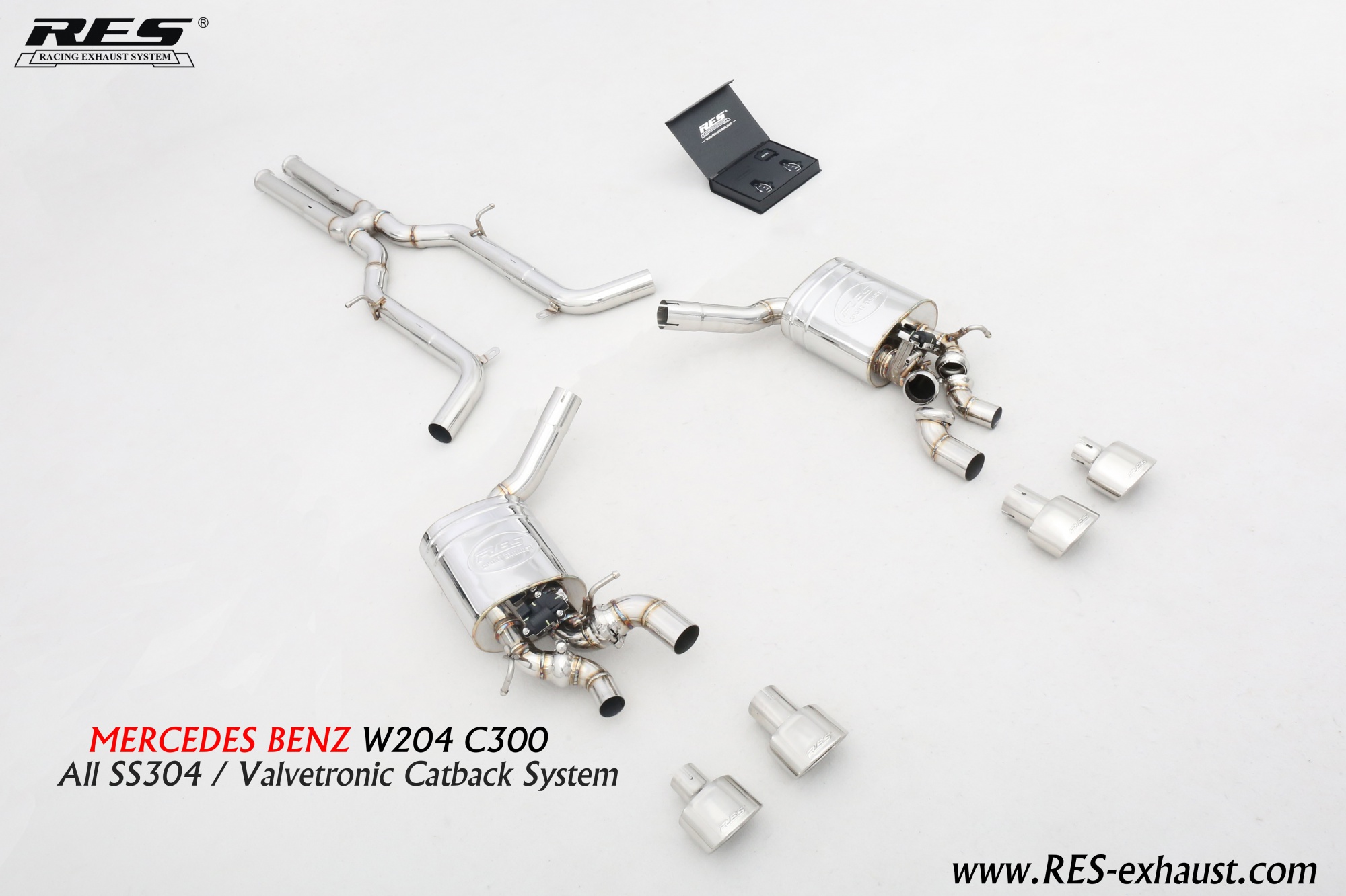 Mercedes-Benz W204 All SS304 / Valvetronic Catback System