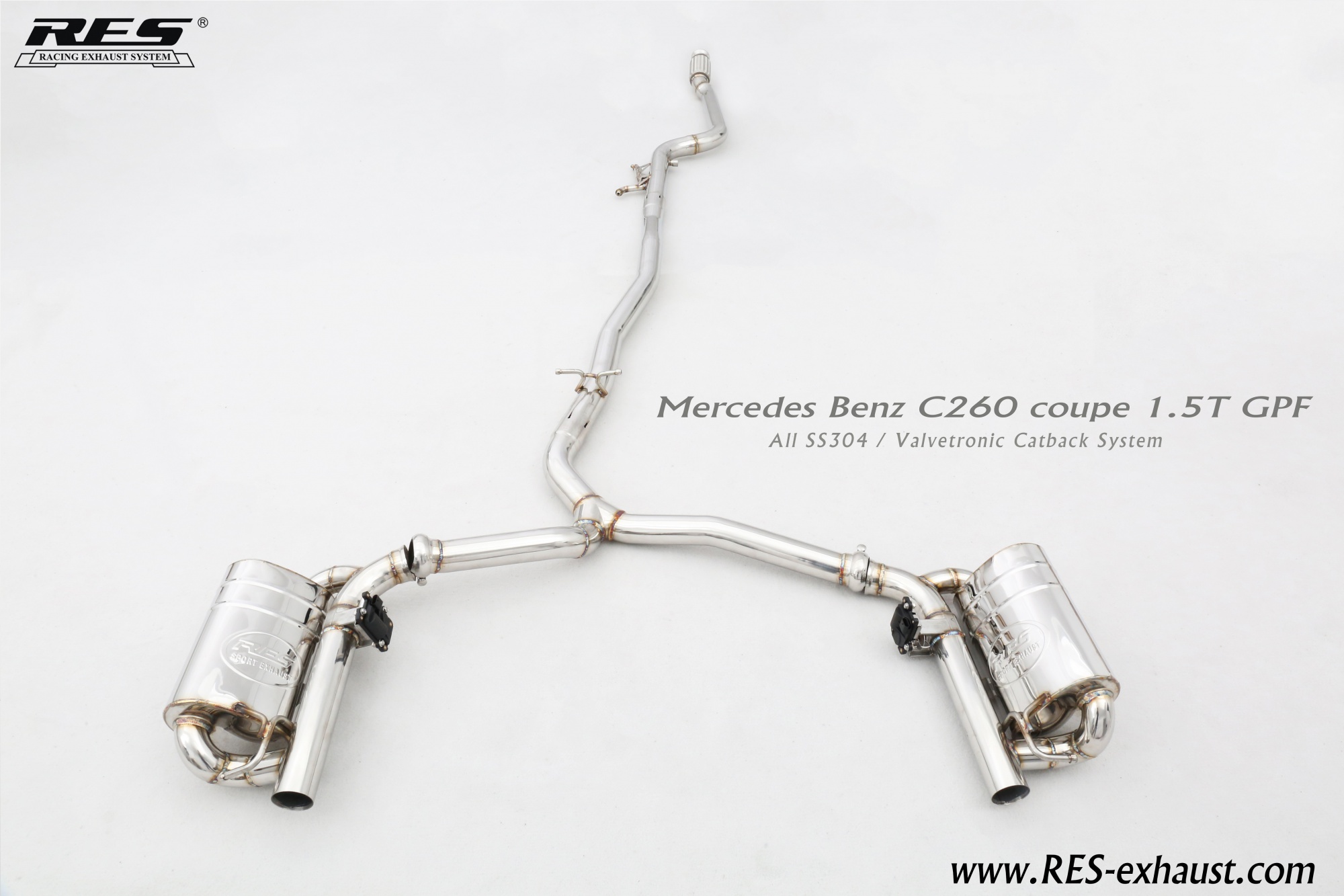 Mercedes-Benz W205 All SS304 / Valvetronic Catback System