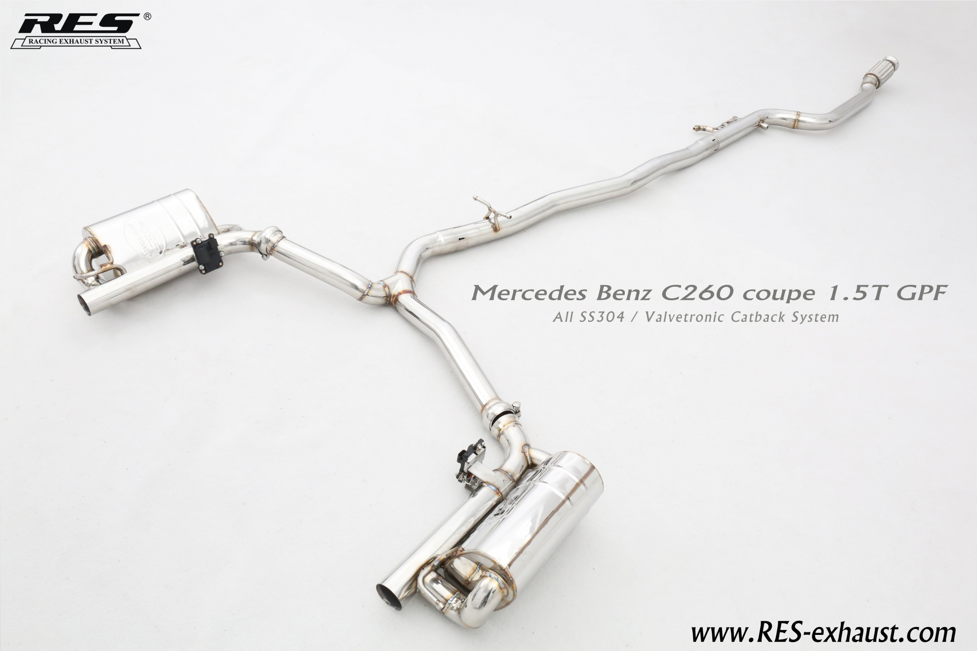 Mercedes-Benz W205 All SS304 / Valvetronic Catback System