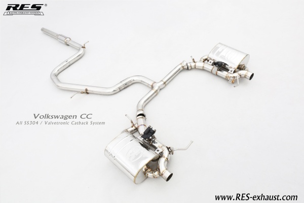Volkswagen CC  All SS304 / Valvetronic Catback System