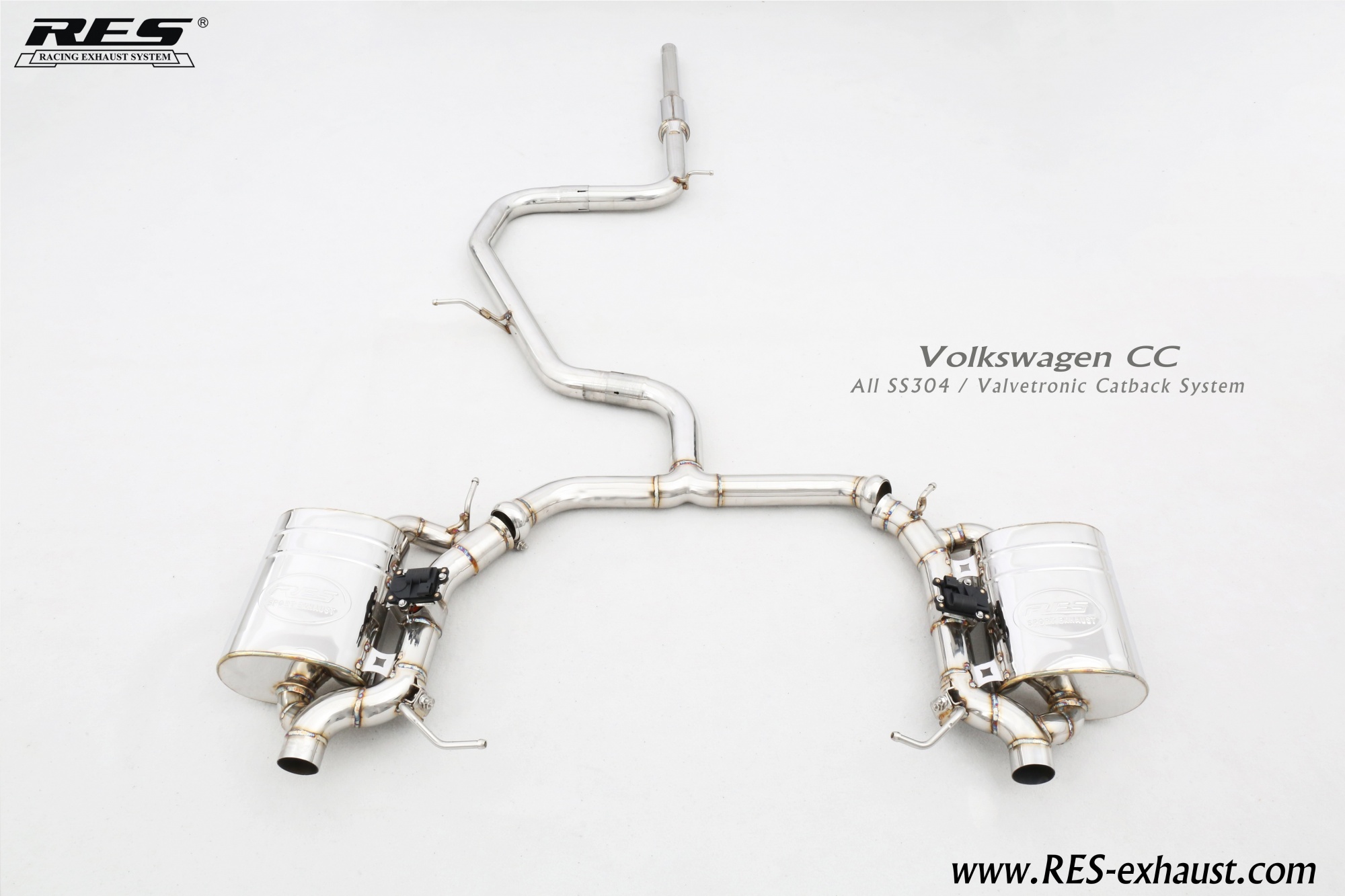 Volkswagen CC  All SS304 / Valvetronic Catback System