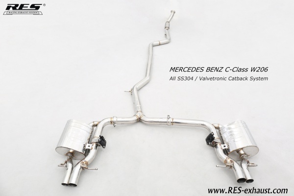 Mercedes-Benz W206 All SS304 / Valvetronic Catback System