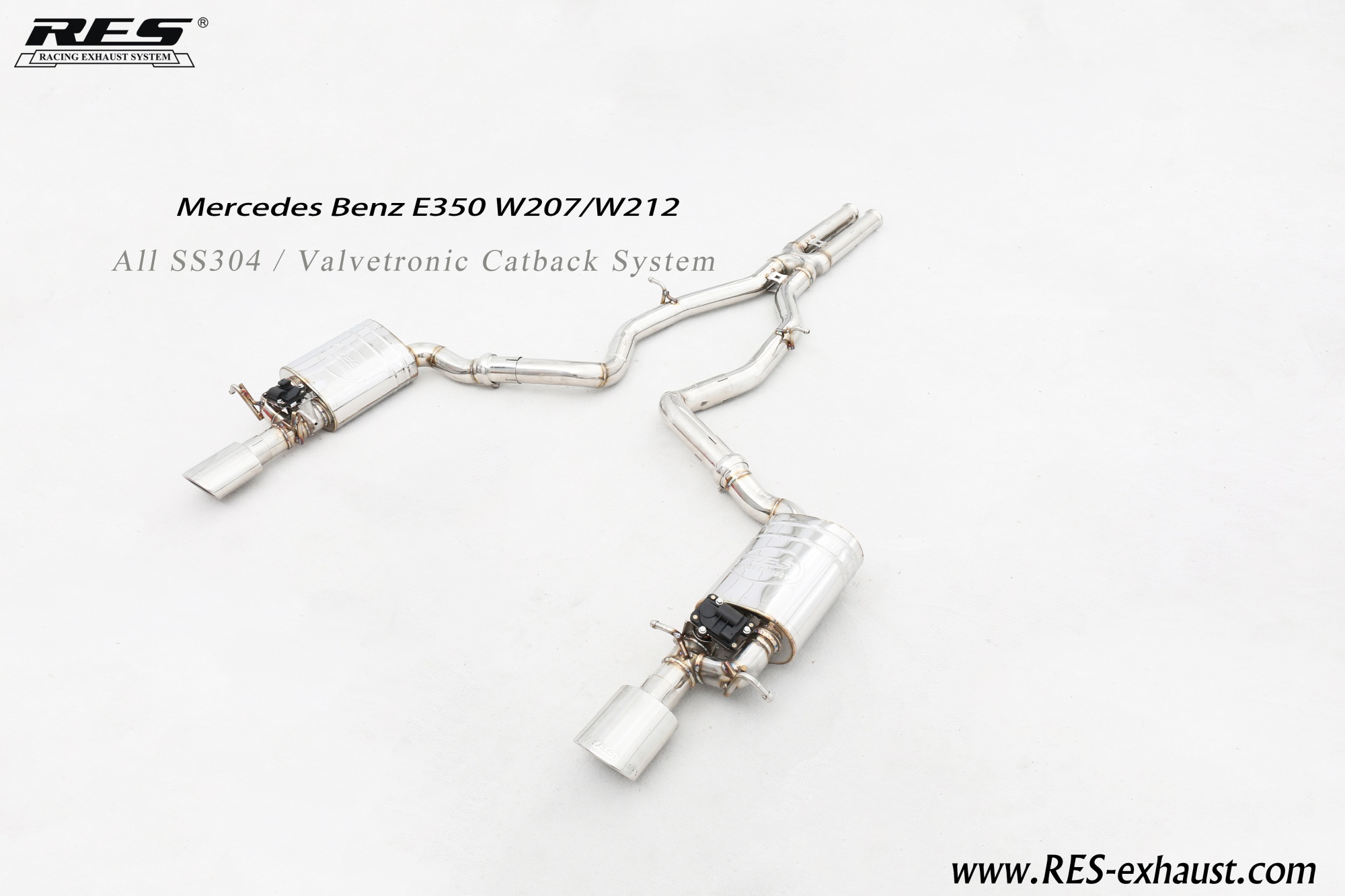Mercedes-Benz W212 All SS304 / Valvetronic Catback System