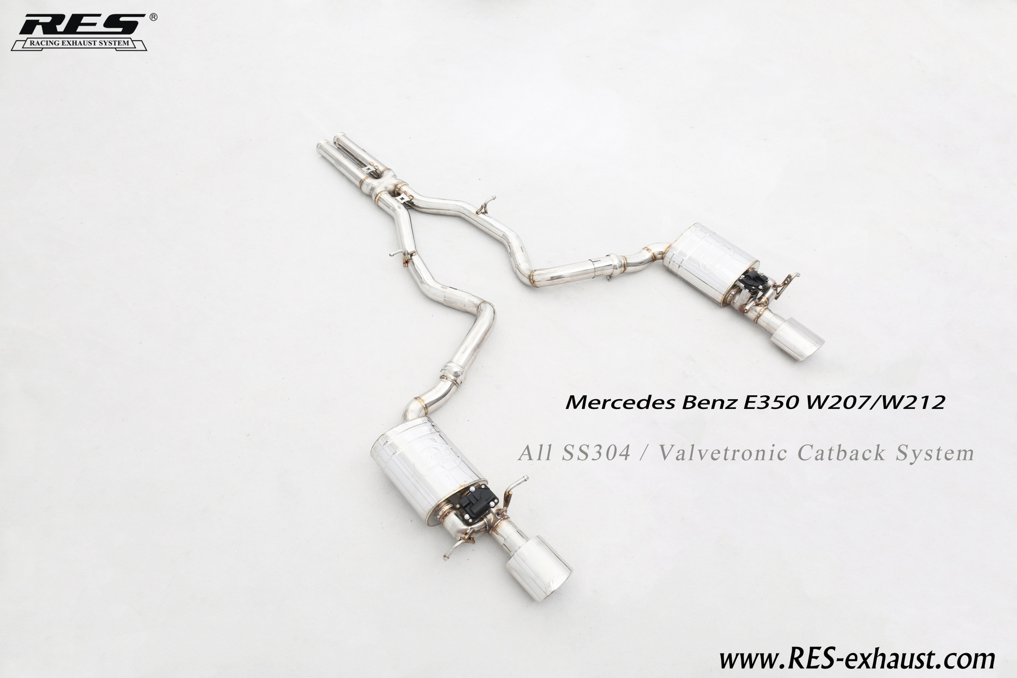 Mercedes-Benz W212 All SS304 / Valvetronic Catback System