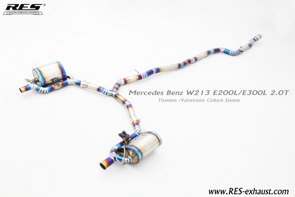 Mercedes-Benz W213 Titanium / Valvetronic Catback System