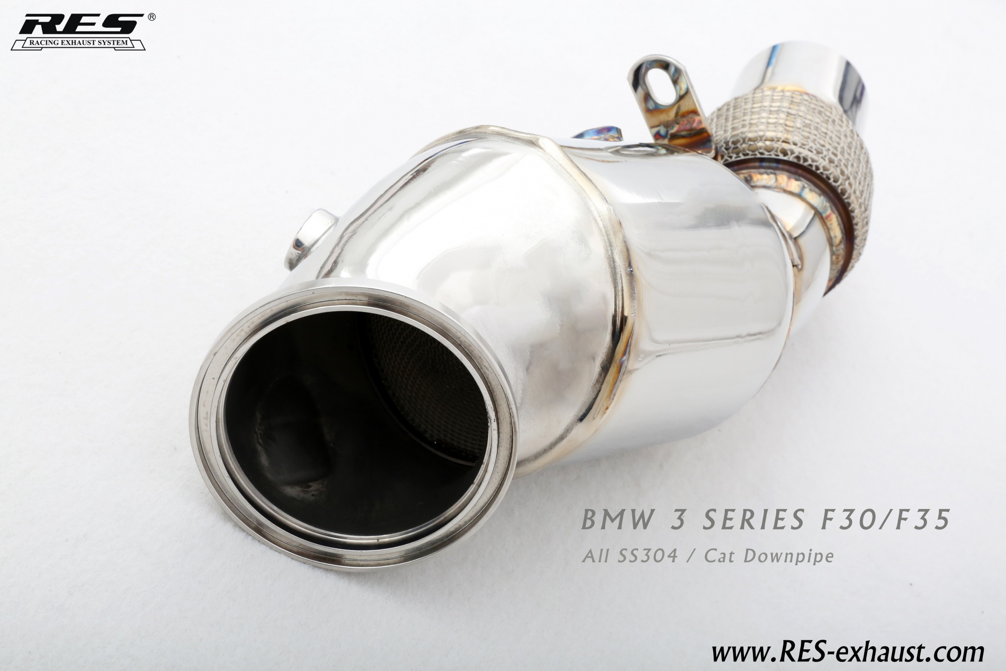 BMW 3 Series F30 All SS304 / Cat （With Cat） Downpipe