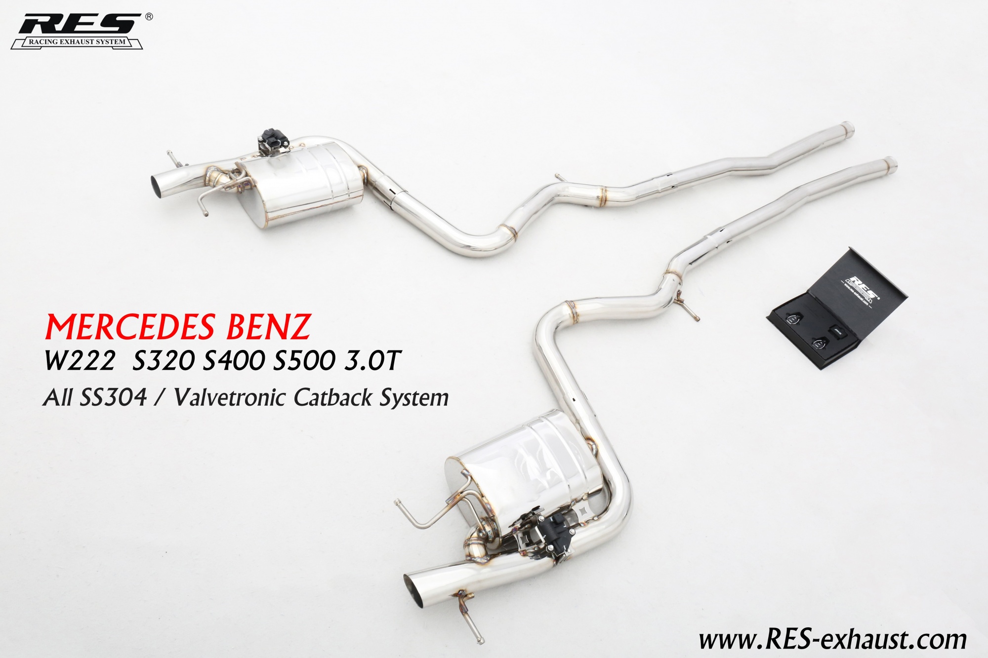 Mercedes-Benz W222 All SS304 / Valvetronic Catback System