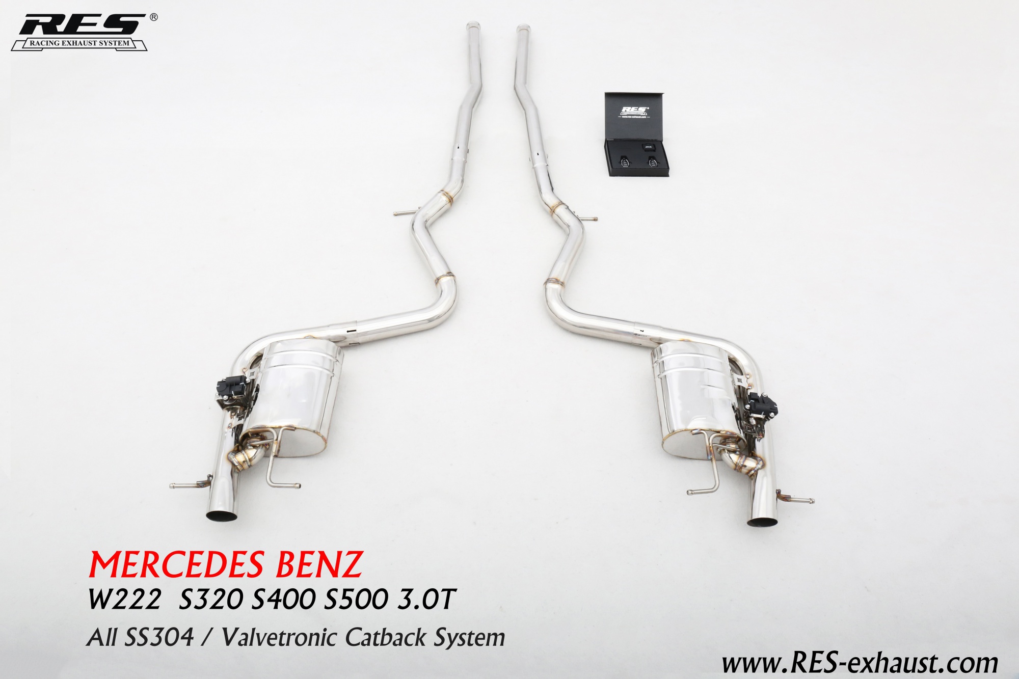 Mercedes-Benz W222 All SS304 / Valvetronic Catback System
