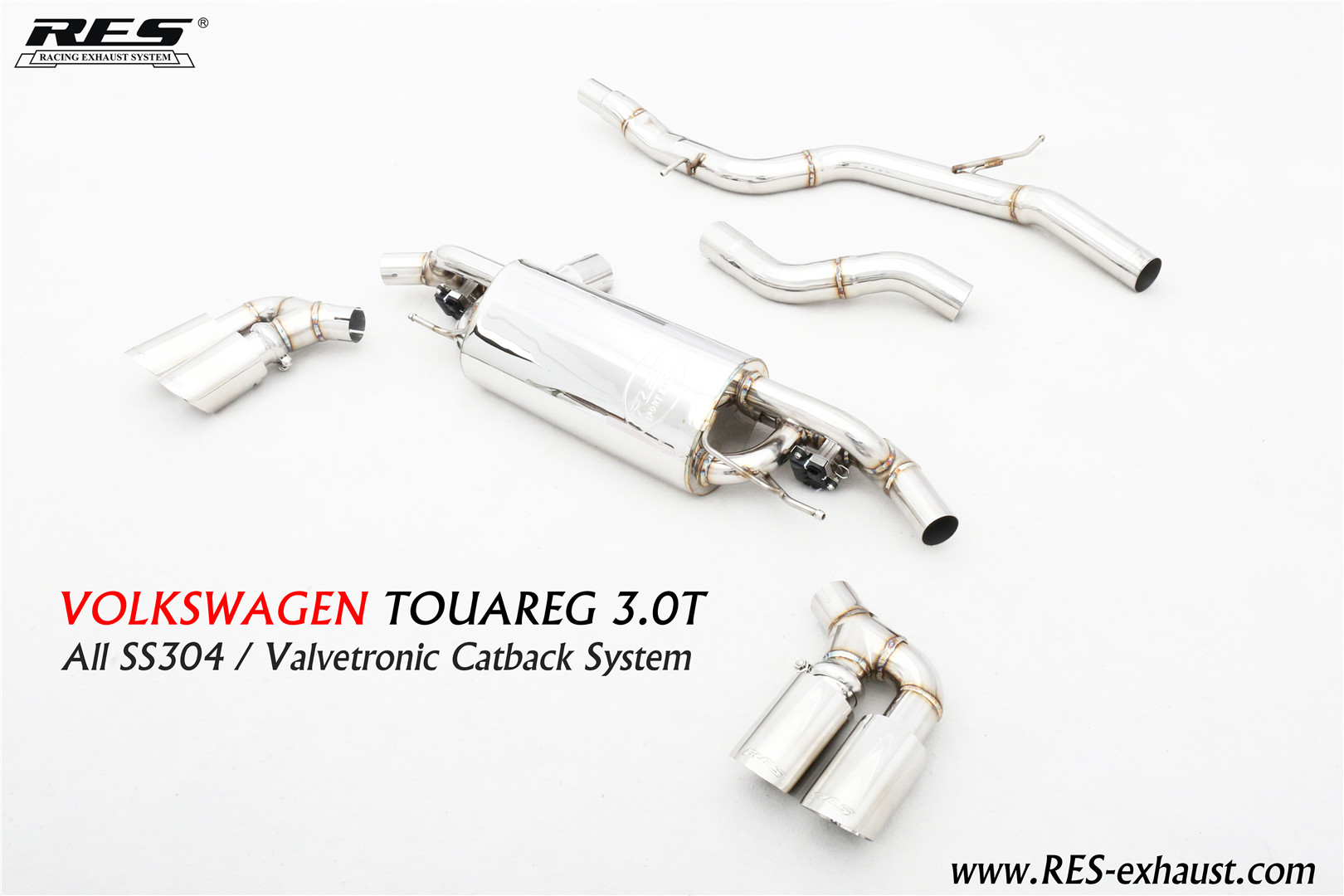Volkswagen Touareg All SS304 / Valvetronic Catback System