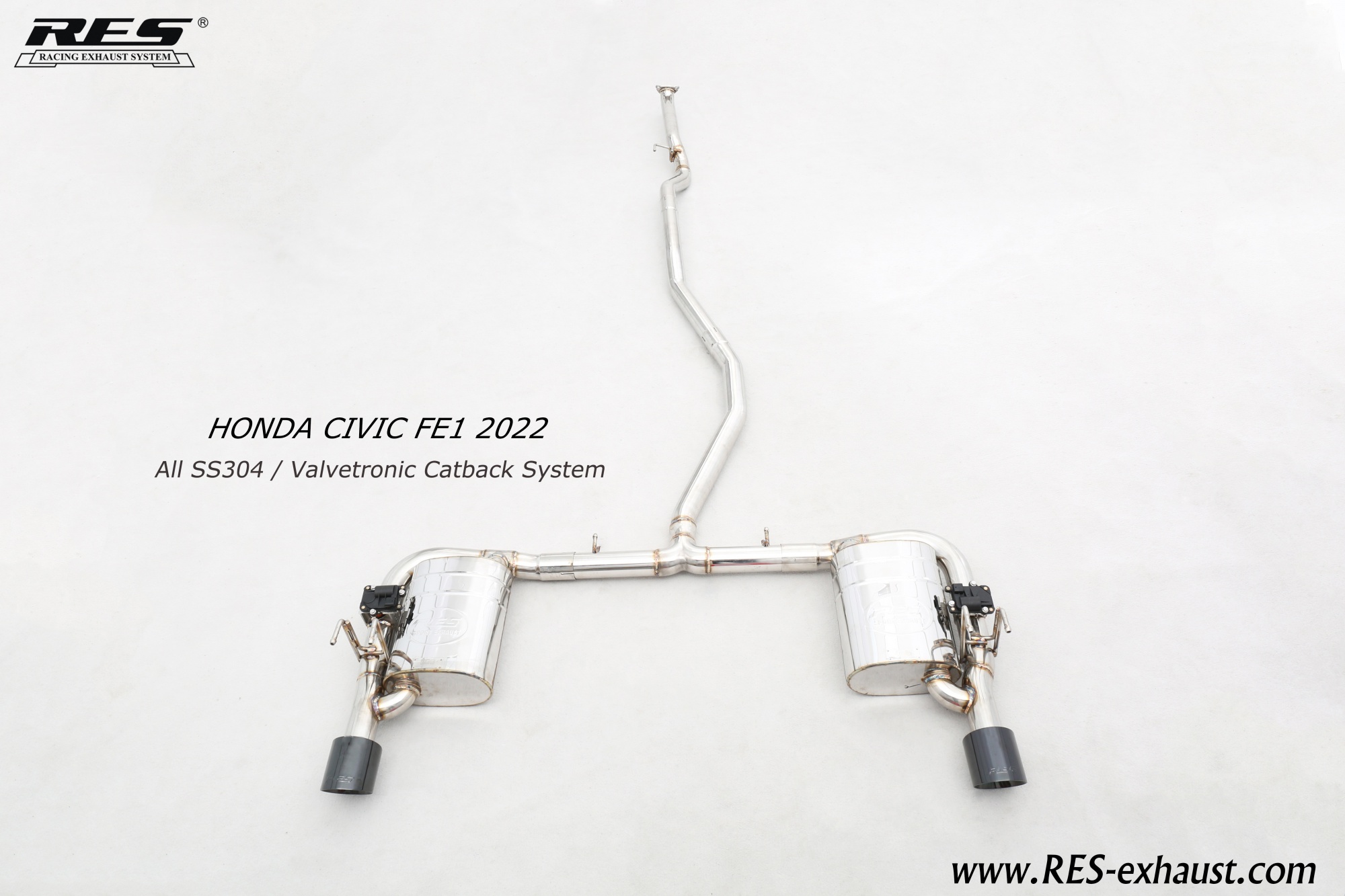 Honda Civic FE1 All SS304 / Valvetronic Catback System