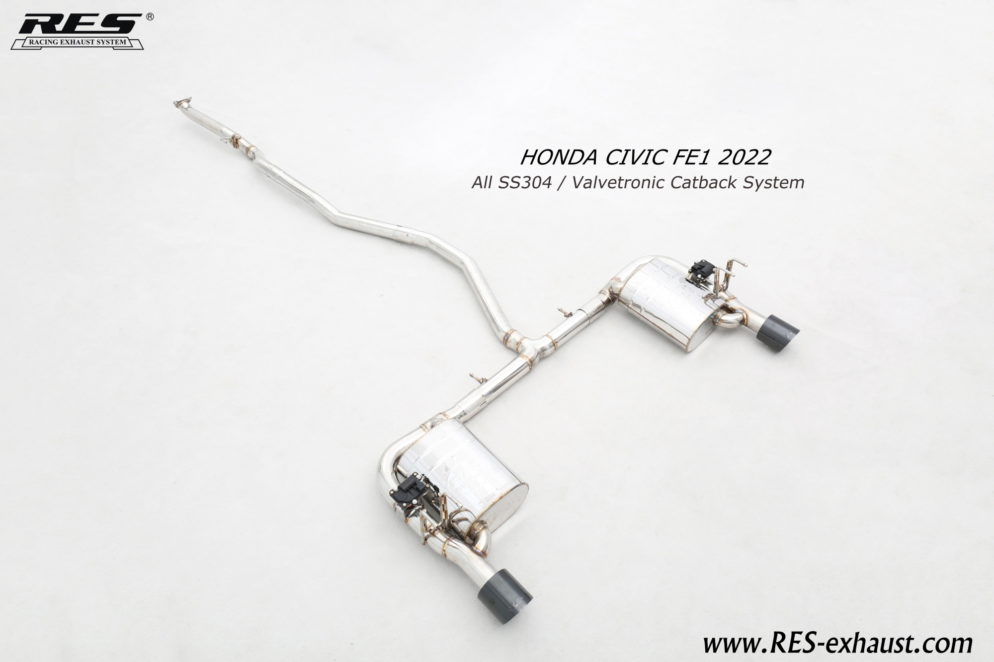 Honda Civic FE1 All SS304 / Valvetronic Catback System