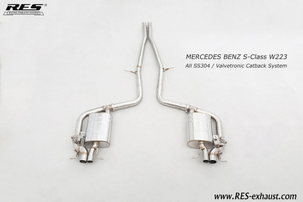 Mercedes-Benz W223 All SS304 / Valvetronic Catback System