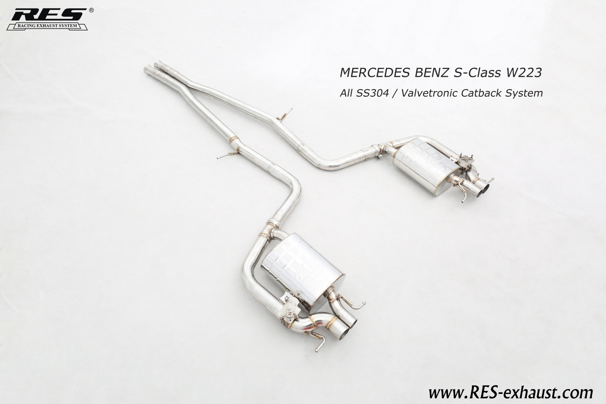Mercedes-Benz W223 All SS304 / Valvetronic Catback System