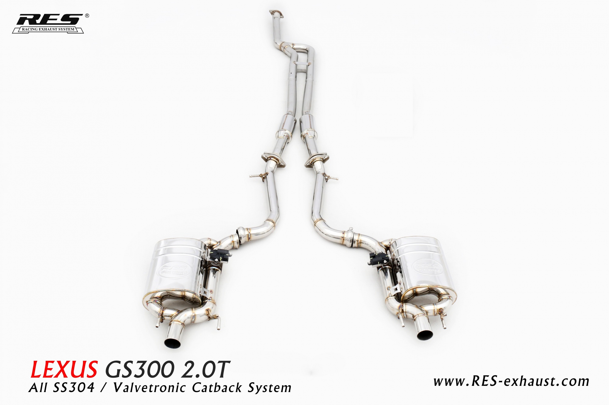 Lexus GS200T/GS300 All SS304 / Valvetronic Catback System