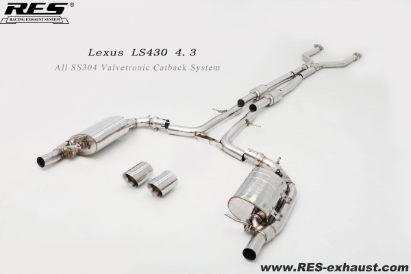 Lexus LS430 All SS304 / Valvetronic Catback System