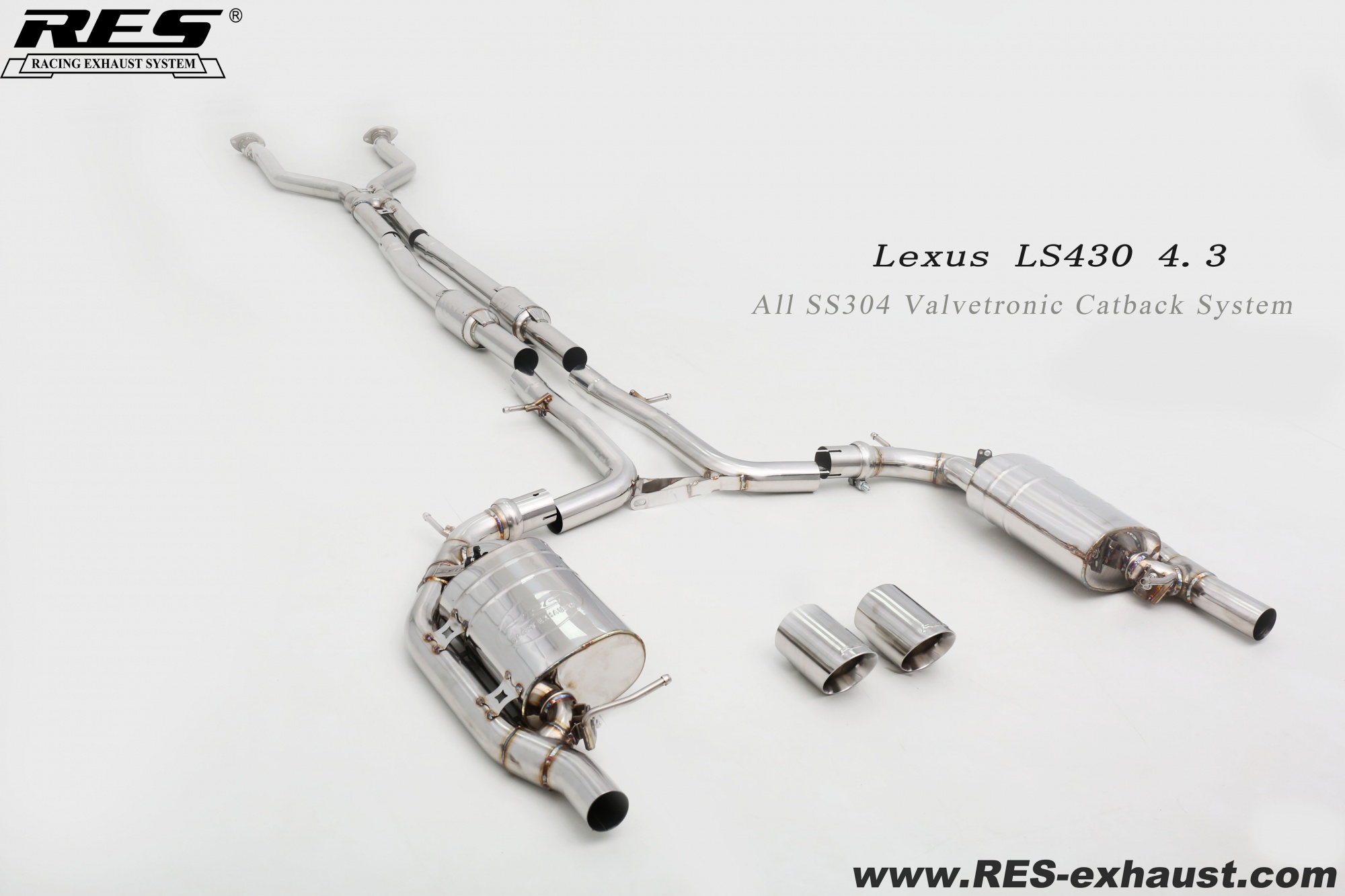 Lexus LS430 All SS304 / Valvetronic Catback System