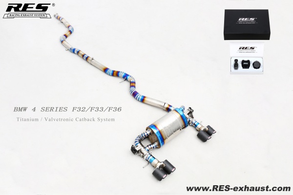 BMW 4 Series F32/F33/F36 Titanium / Valvetronic Catback System