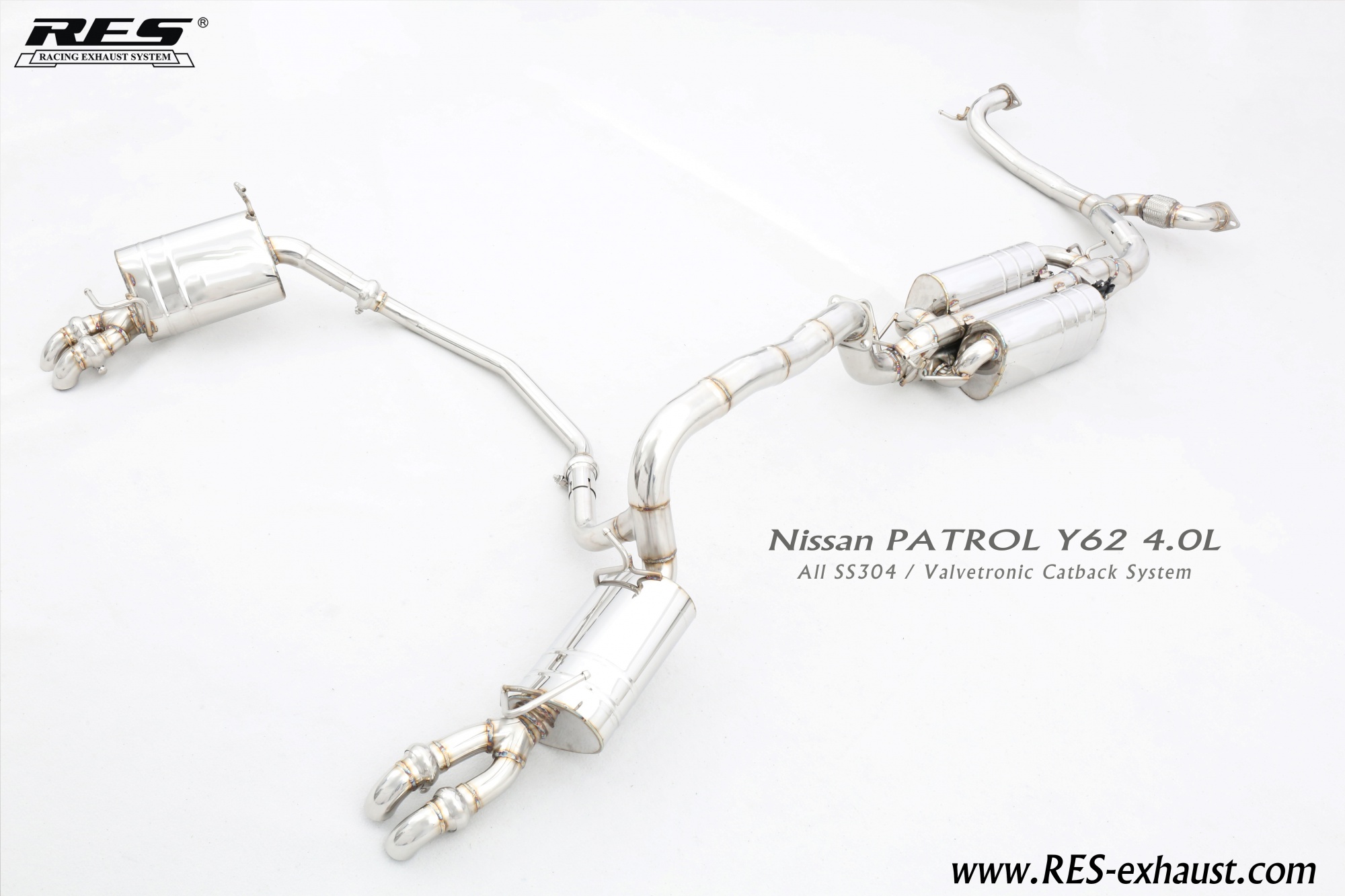 Nissan Patrol All SS304 / Valvetronic Catback System