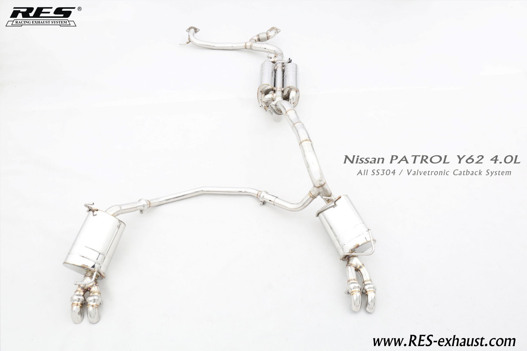 Nissan Patrol All SS304 / Valvetronic Catback System