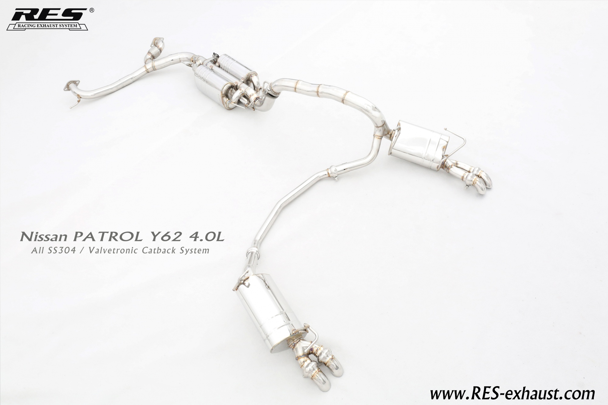 Nissan Patrol All SS304 / Valvetronic Catback System