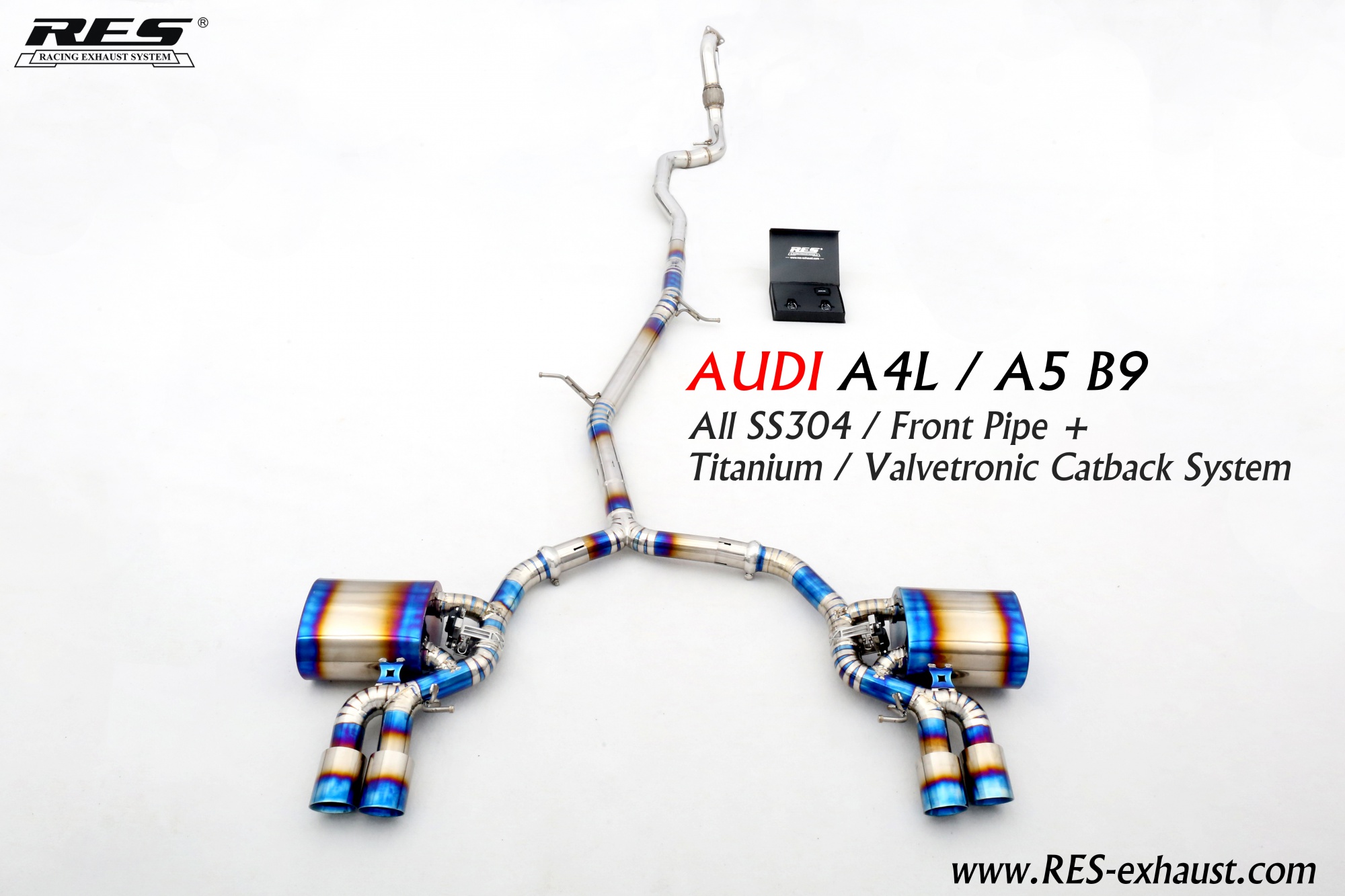 Audi A4 B9 Titanium / Valvetronic Catback System