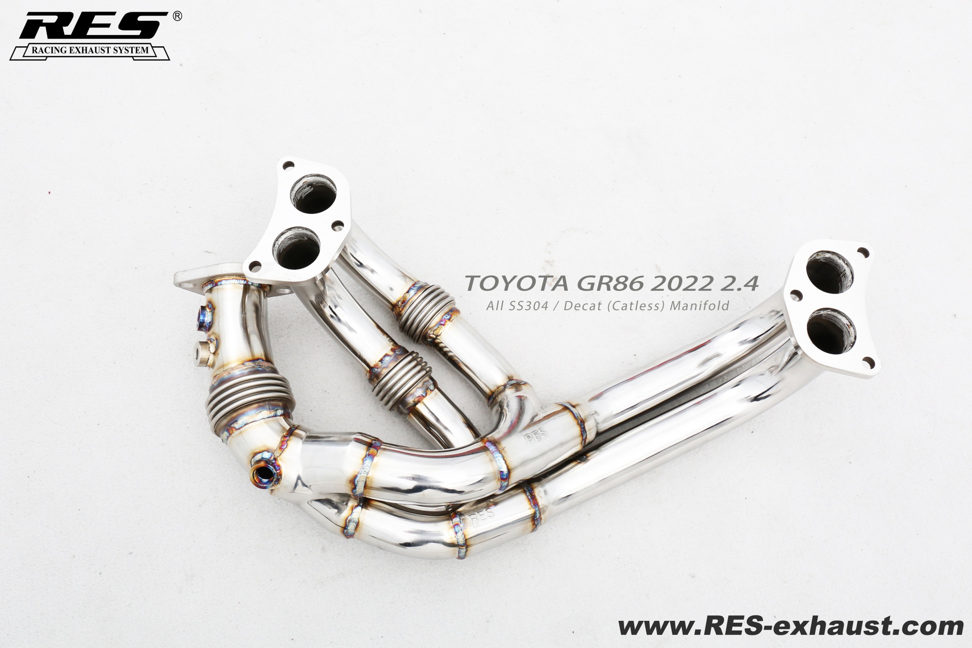 Toyota GR86 All SS304 / Manifold + Front Pipe