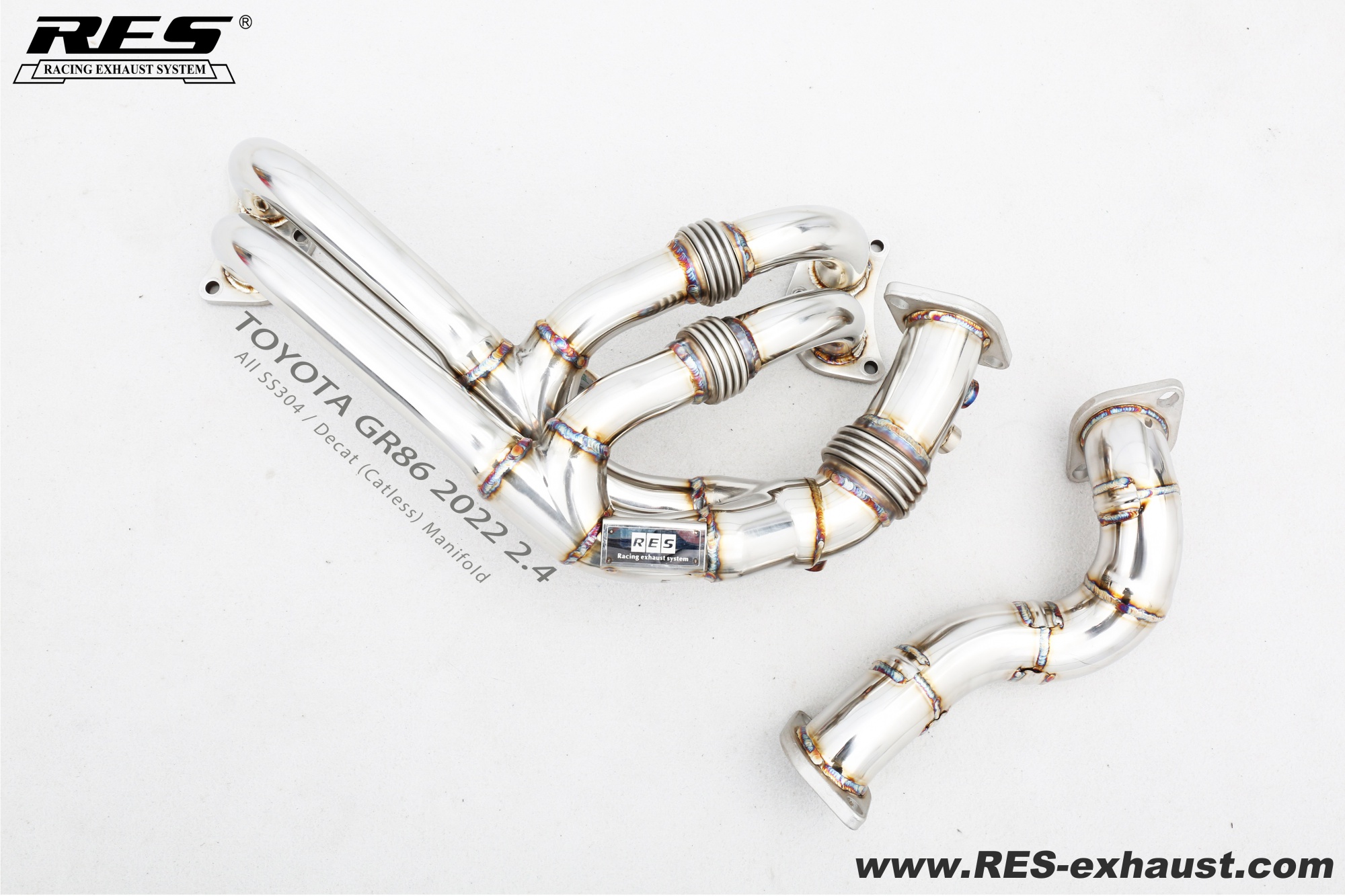 Toyota GR86 All SS304 / Manifold + Front Pipe