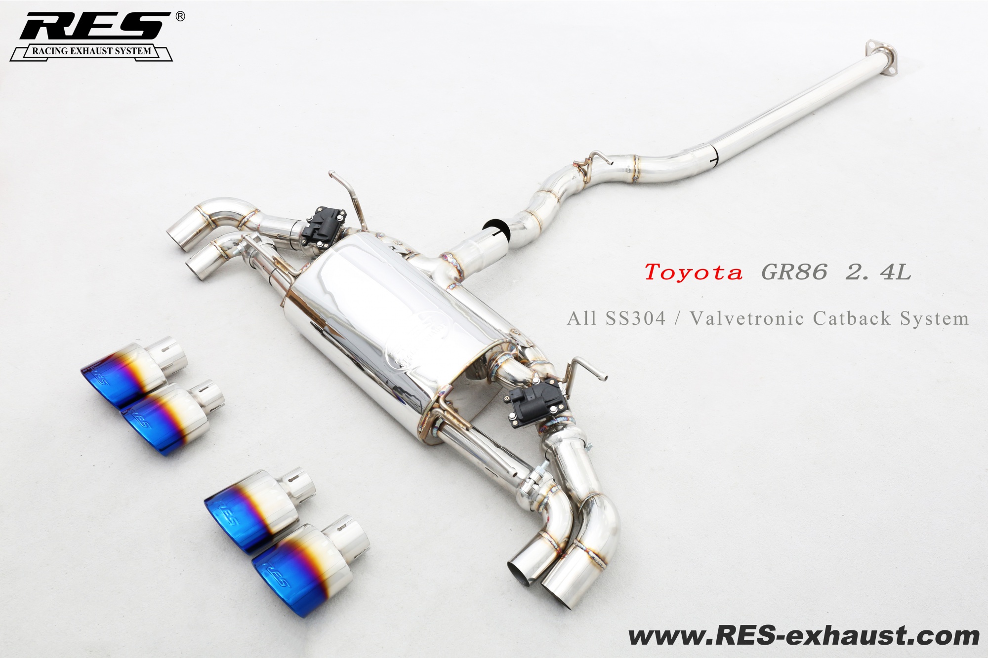 Toyota  GR86  All SS304 / Valvetronic Catback System