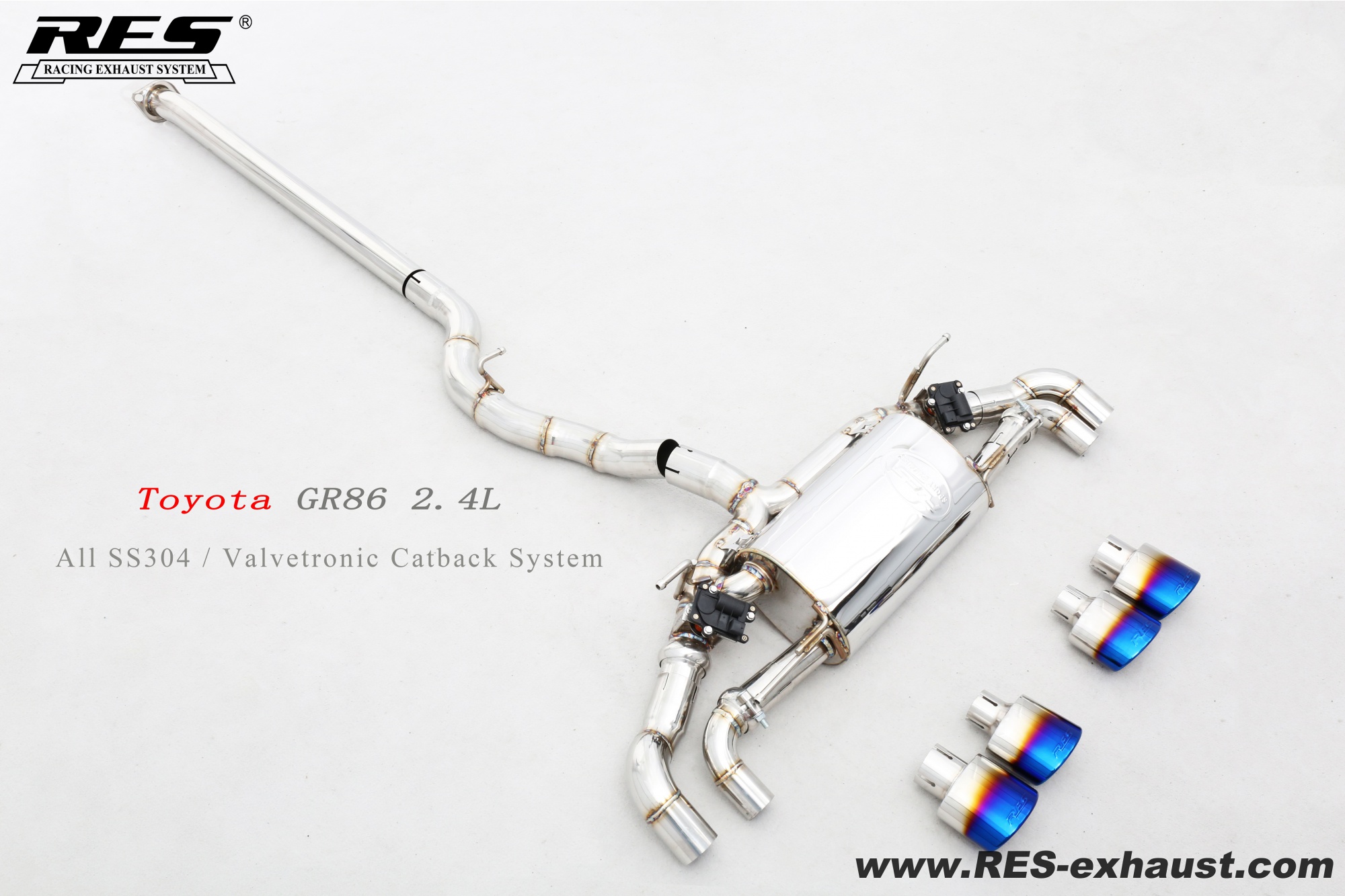 Toyota  GR86  All SS304 / Valvetronic Catback System