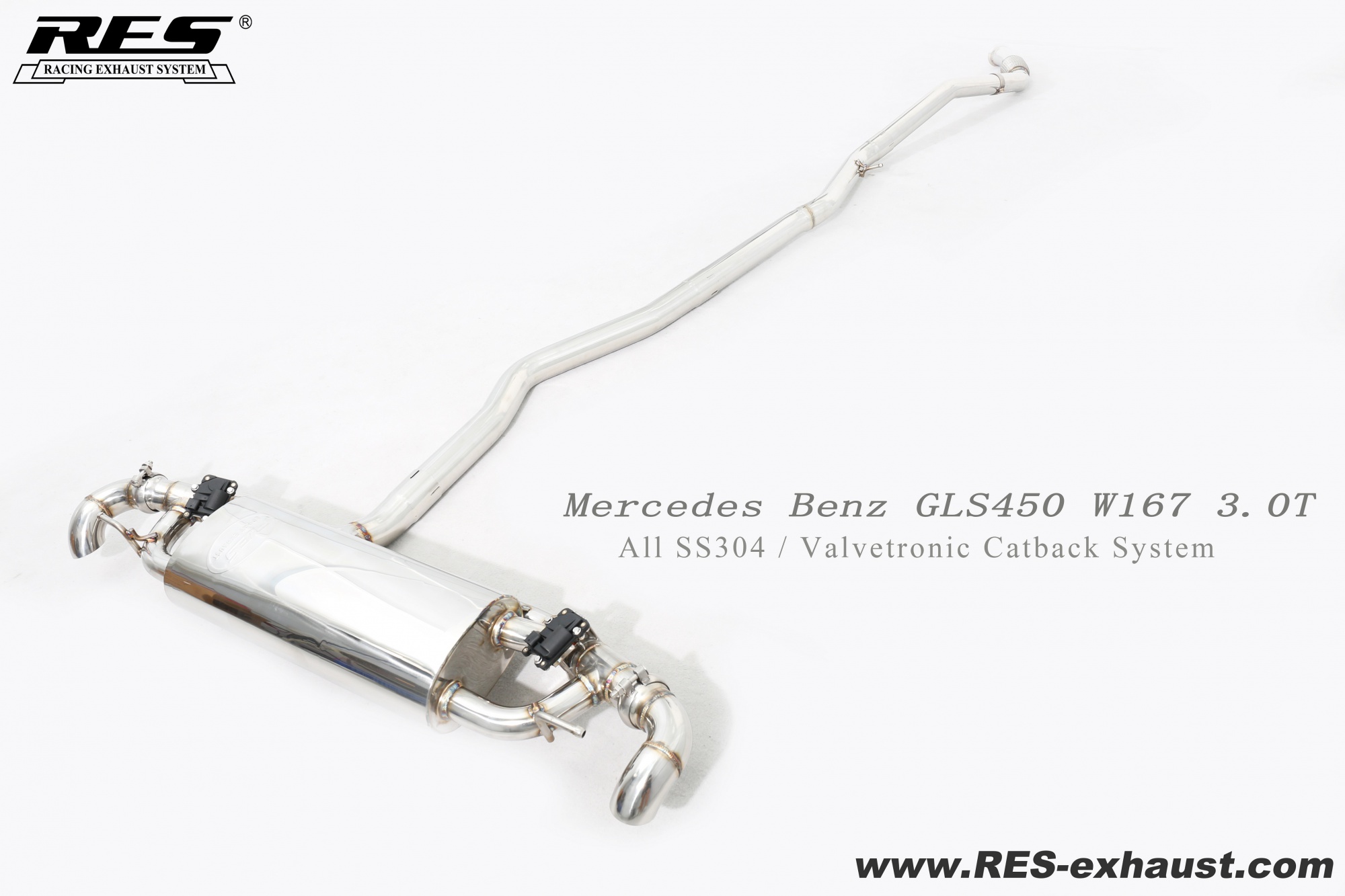 Mercedes-Benz GLE-W167 All SS304 / Valvetronic Catback System