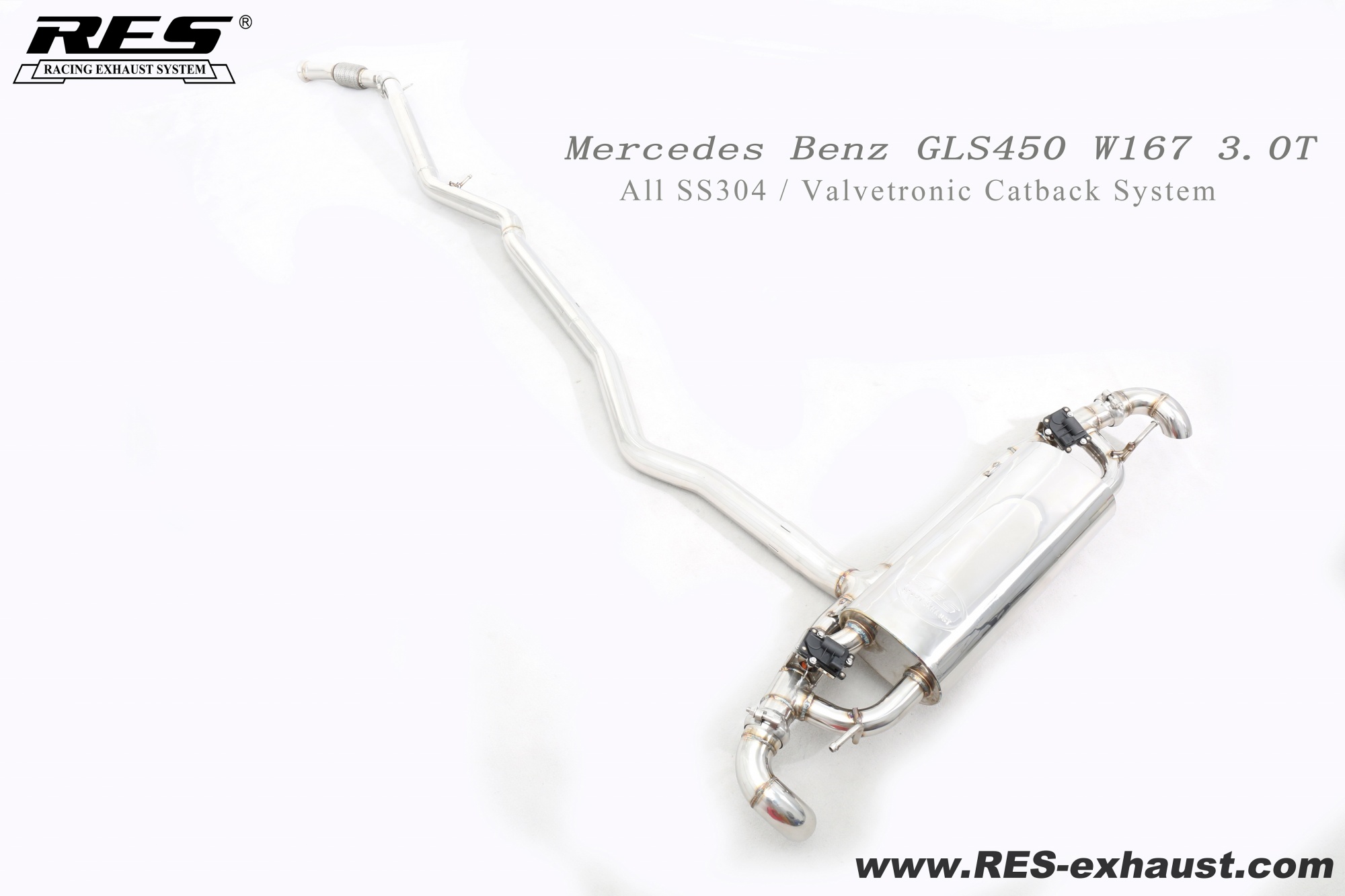 Mercedes-Benz GLE-W167 All SS304 / Valvetronic Catback System