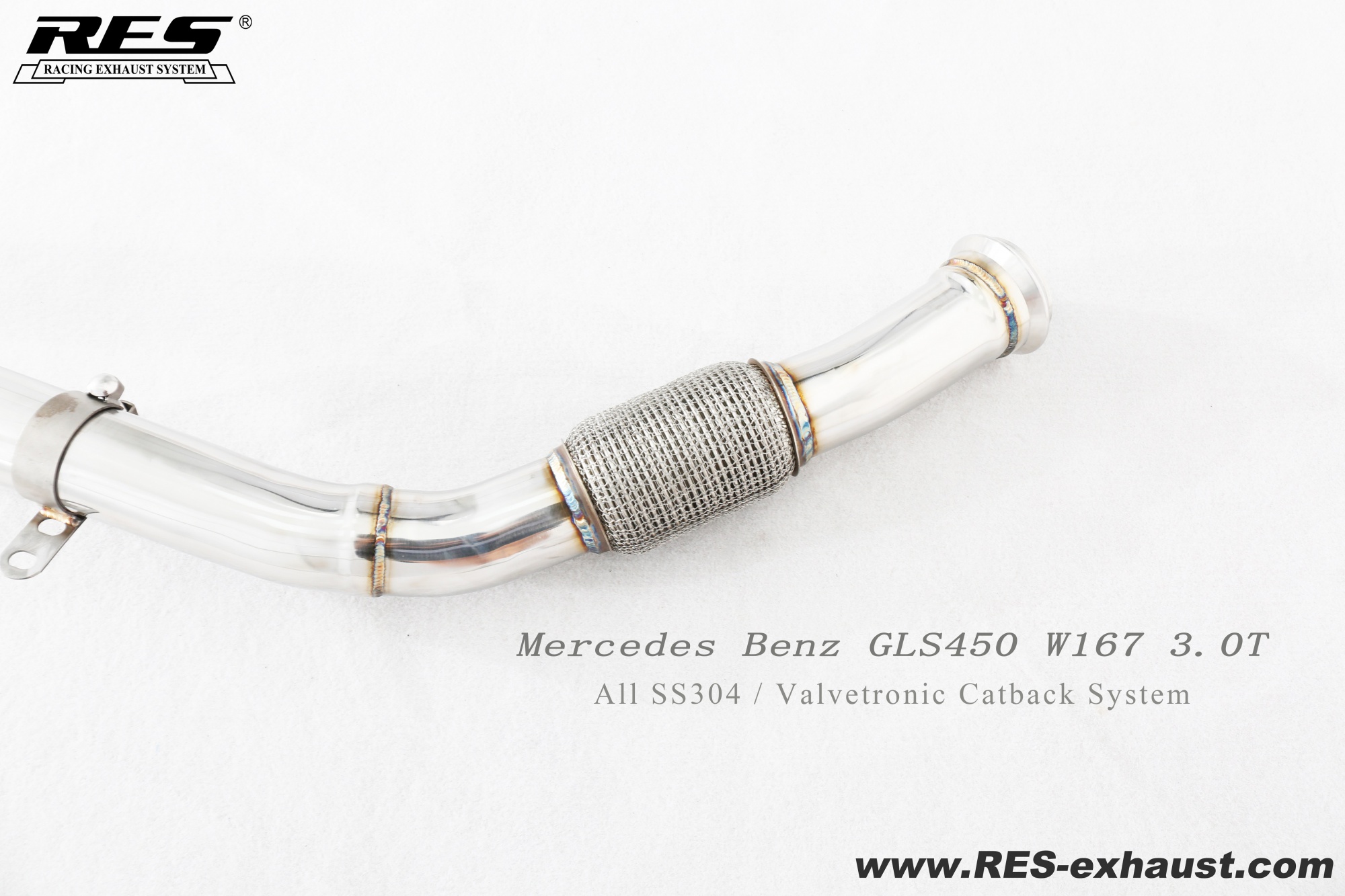 Mercedes-Benz GLE-W167 All SS304 / Valvetronic Catback System