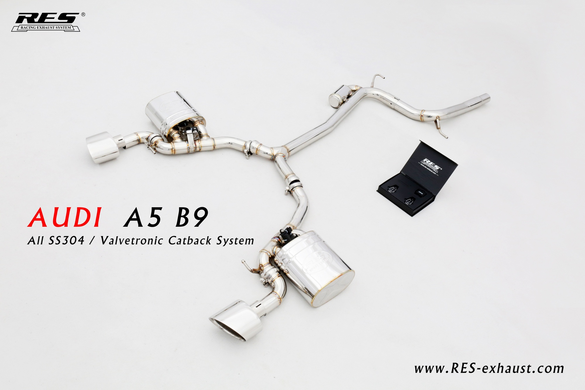 Audi A5 B9 All SS304 / Valvetronic Catback System
