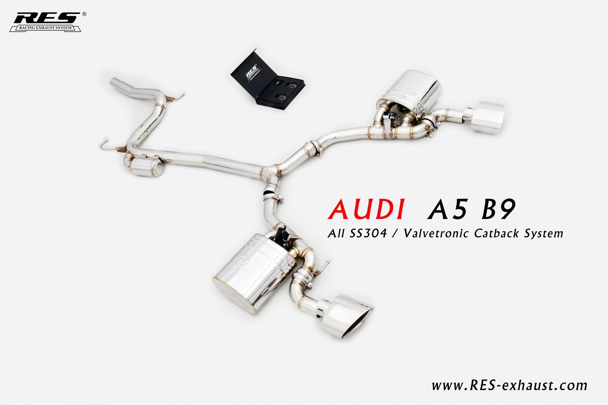 Audi A5 B9 All SS304 / Valvetronic Catback System