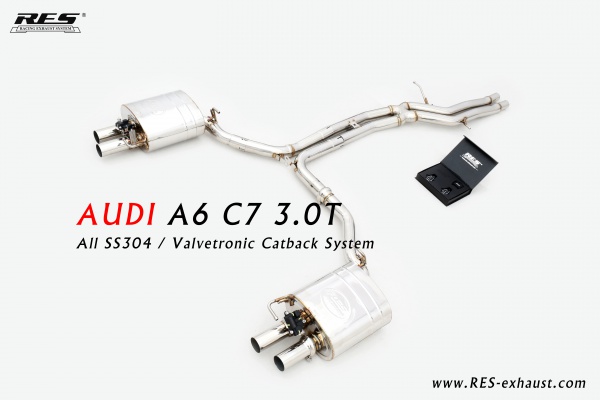 Audi A6 C7 3.0T All SS304 / Valvetronic Catback System