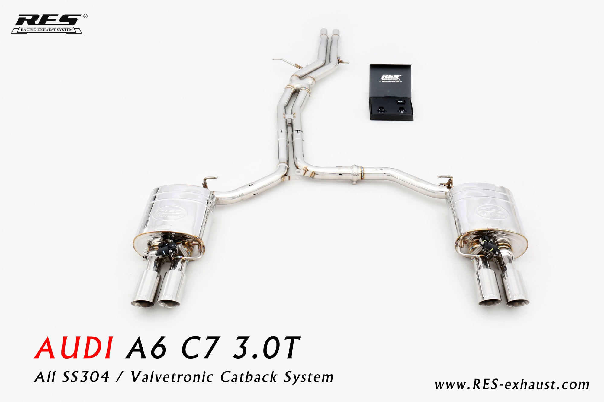 Audi A6 C7 3.0T All SS304 / Valvetronic Catback System