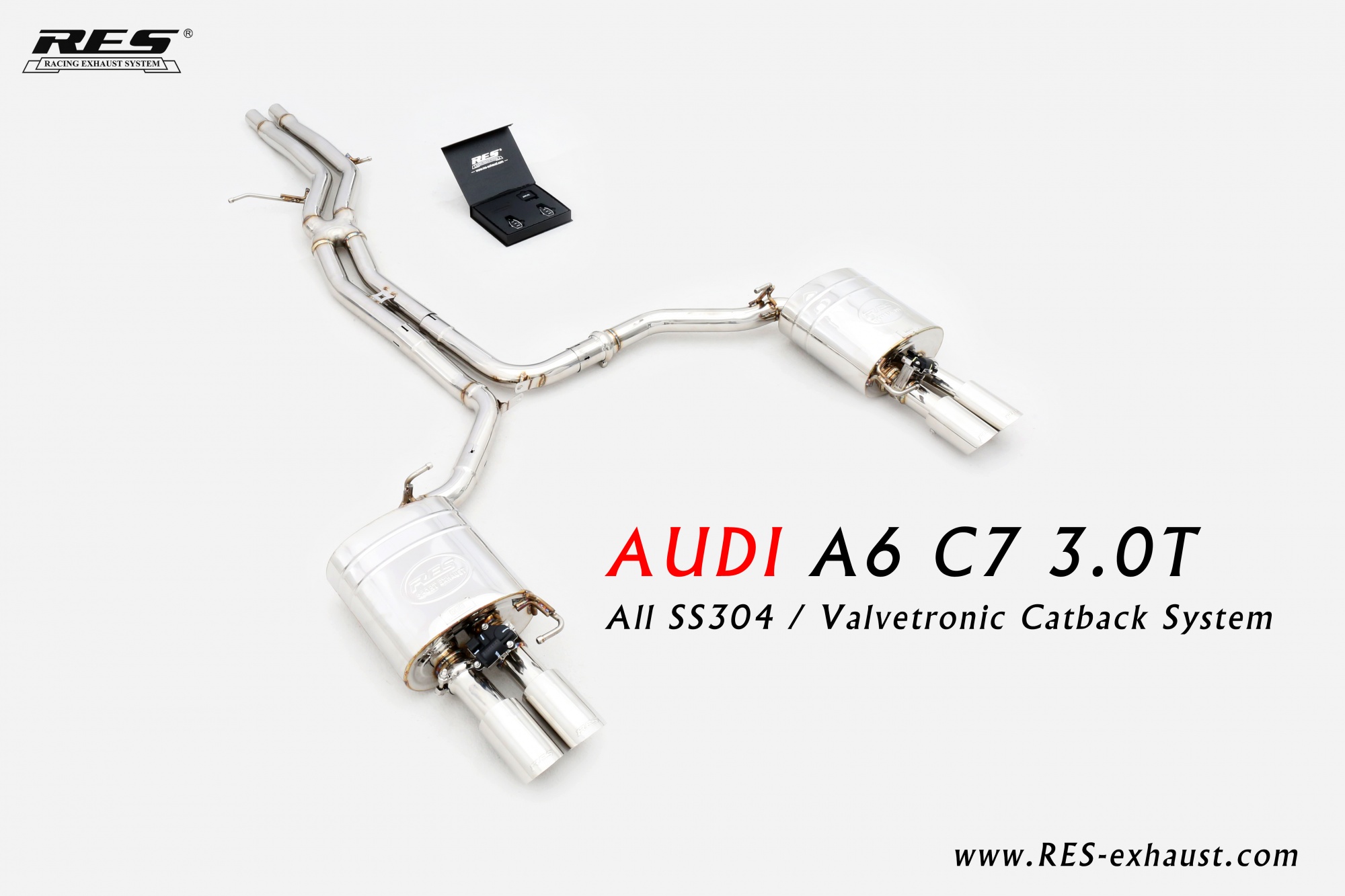 Audi A6 C7 3.0T All SS304 / Valvetronic Catback System