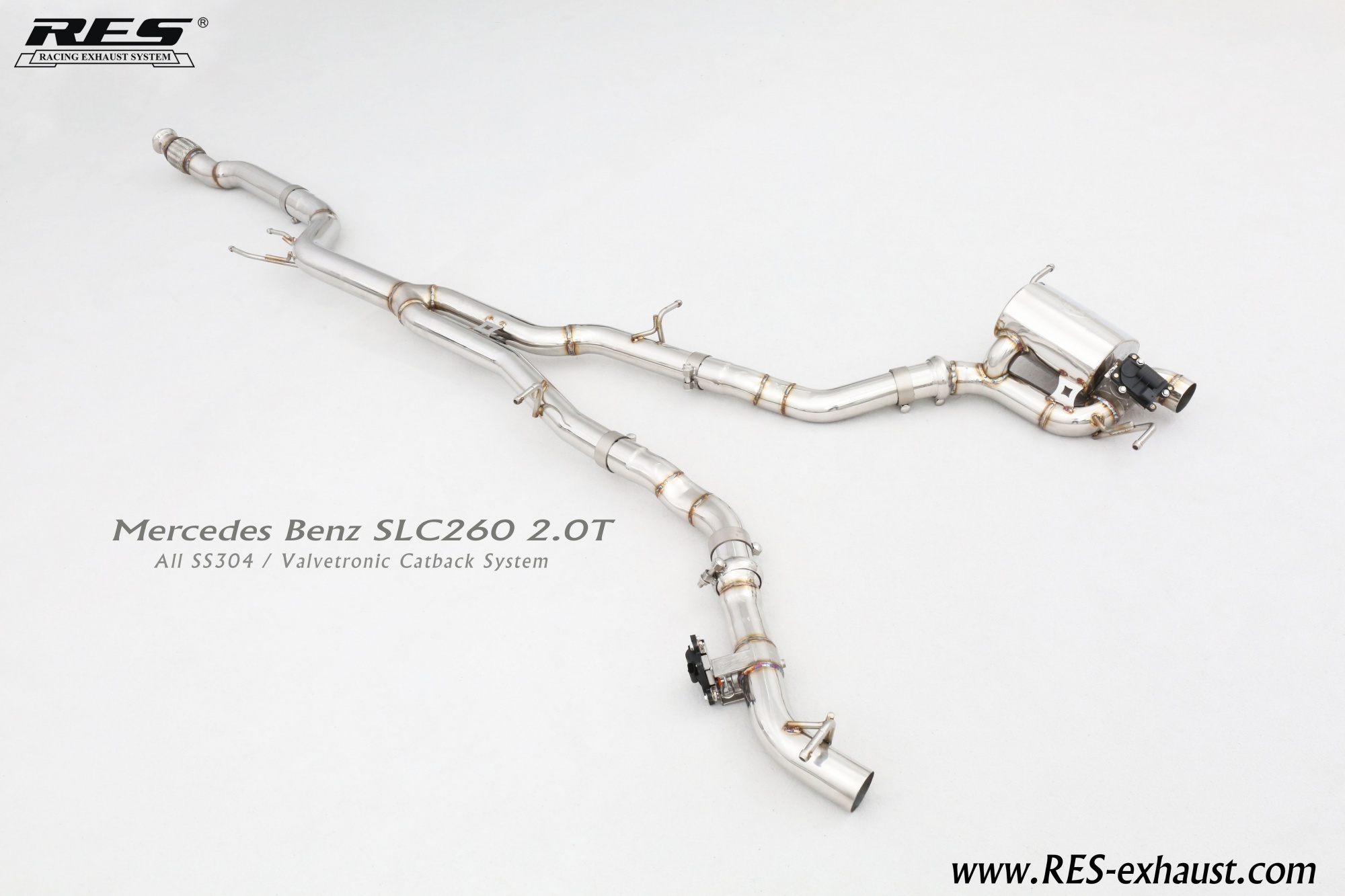 Mercedes-Benz SLC All SS304 / Valvetronic Catback System