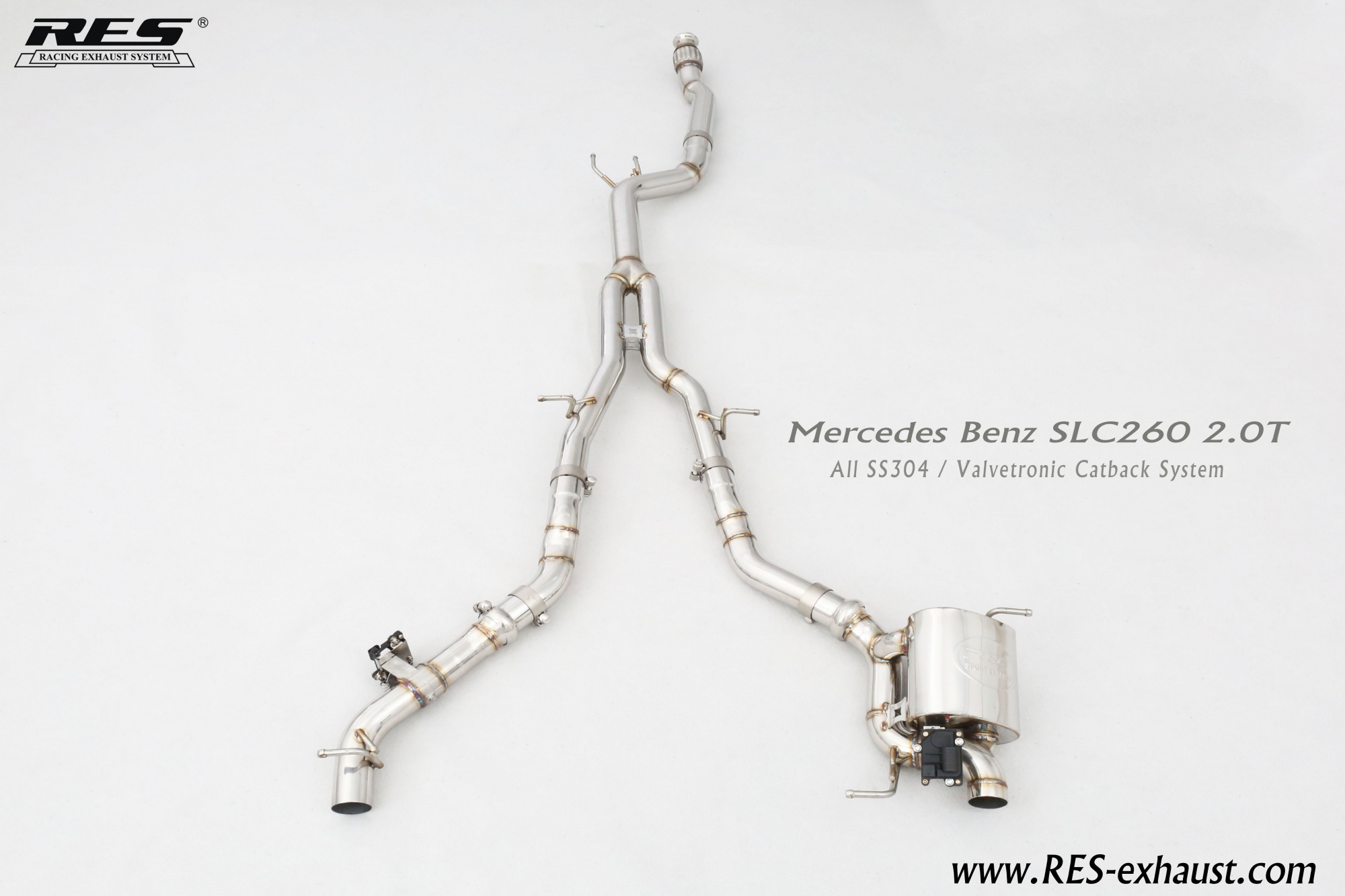 Mercedes-Benz SLC All SS304 / Valvetronic Catback System