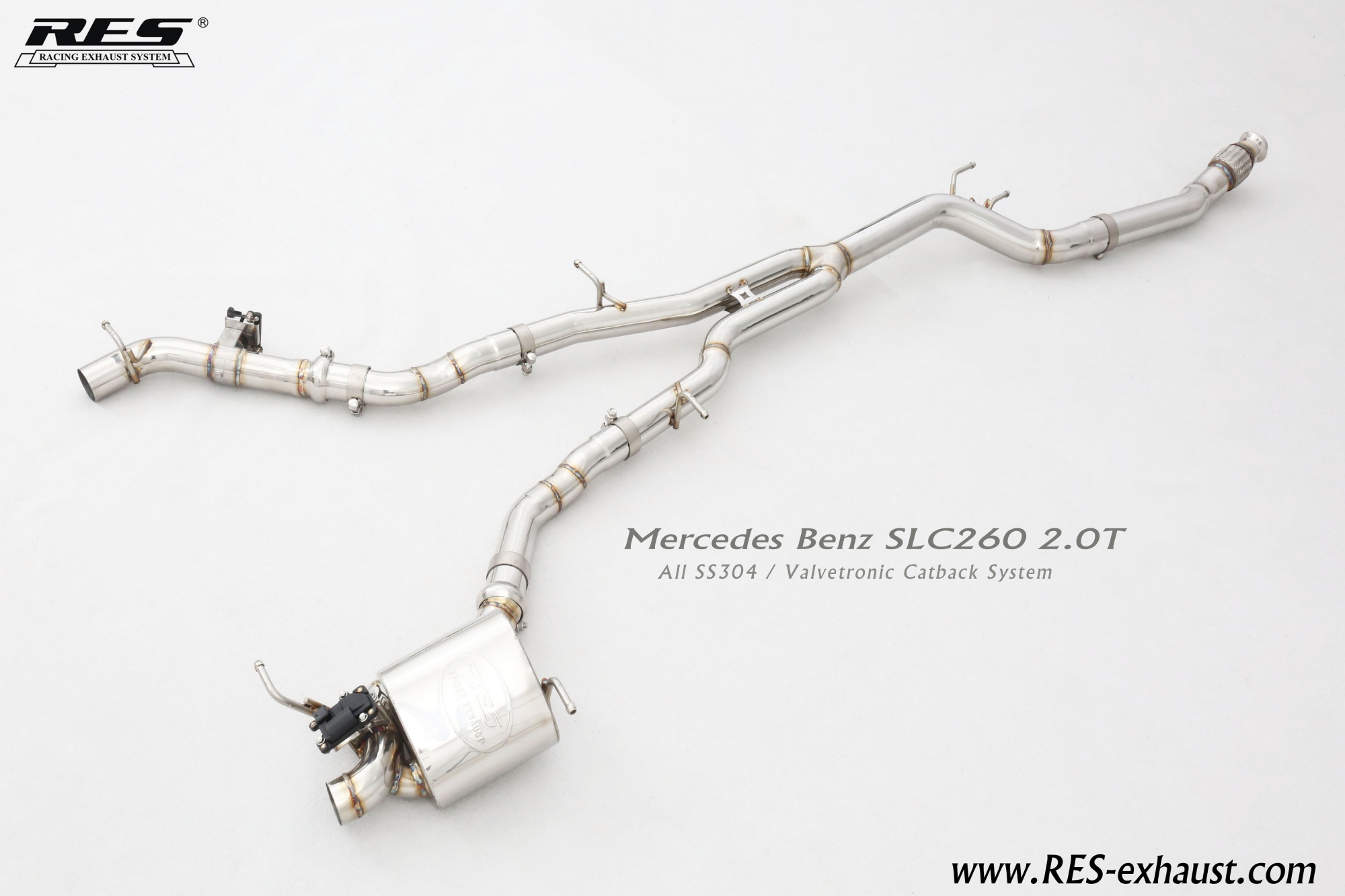 Mercedes-Benz SLC All SS304 / Valvetronic Catback System