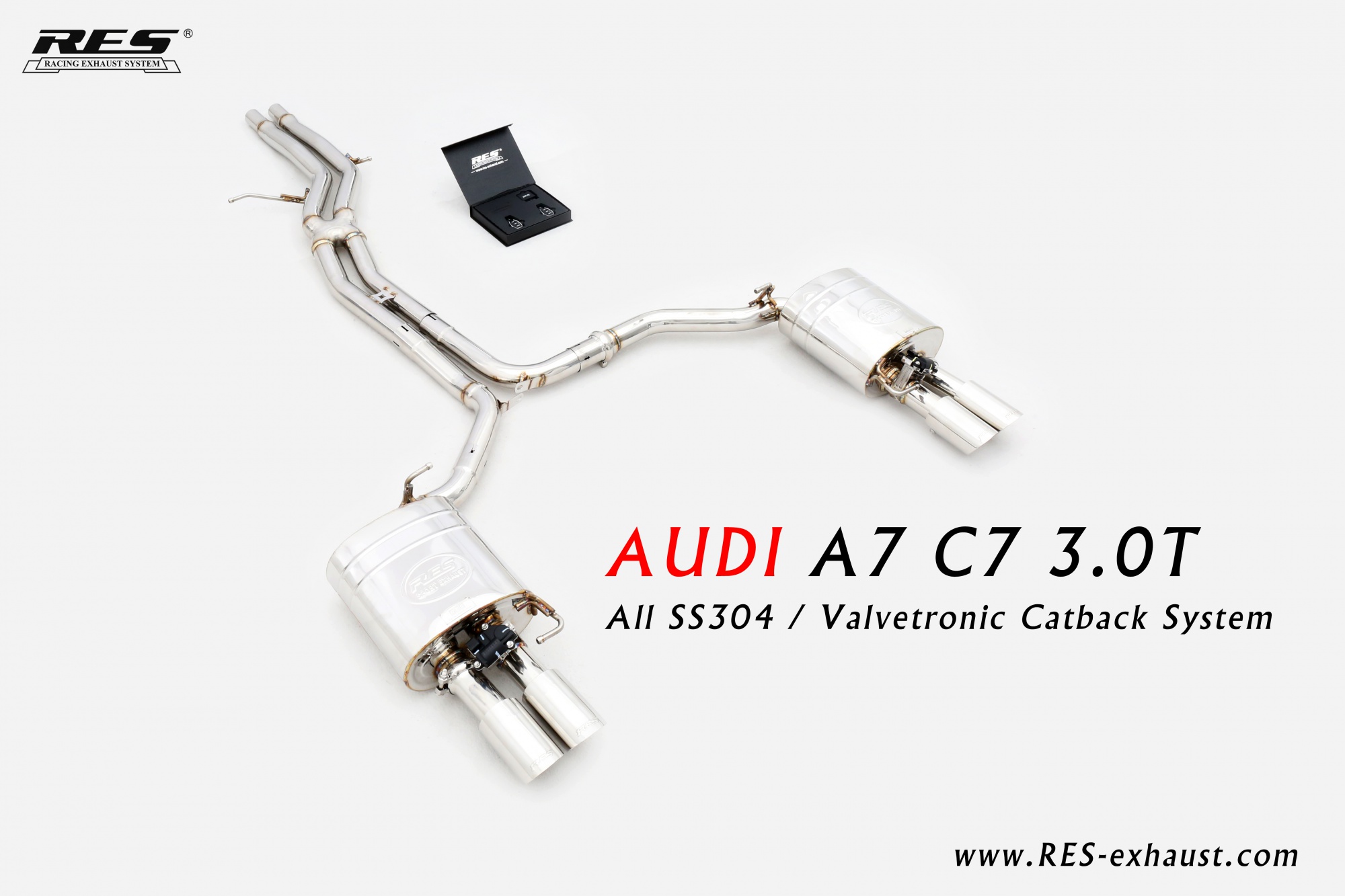 Audi A7 C7 3.0T All SS304 / Valvetronic Catback System
