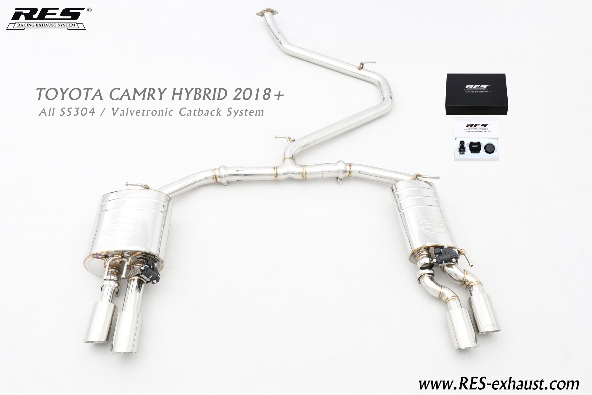 Toyota Camry All SS304 / Valvetronic Catback System