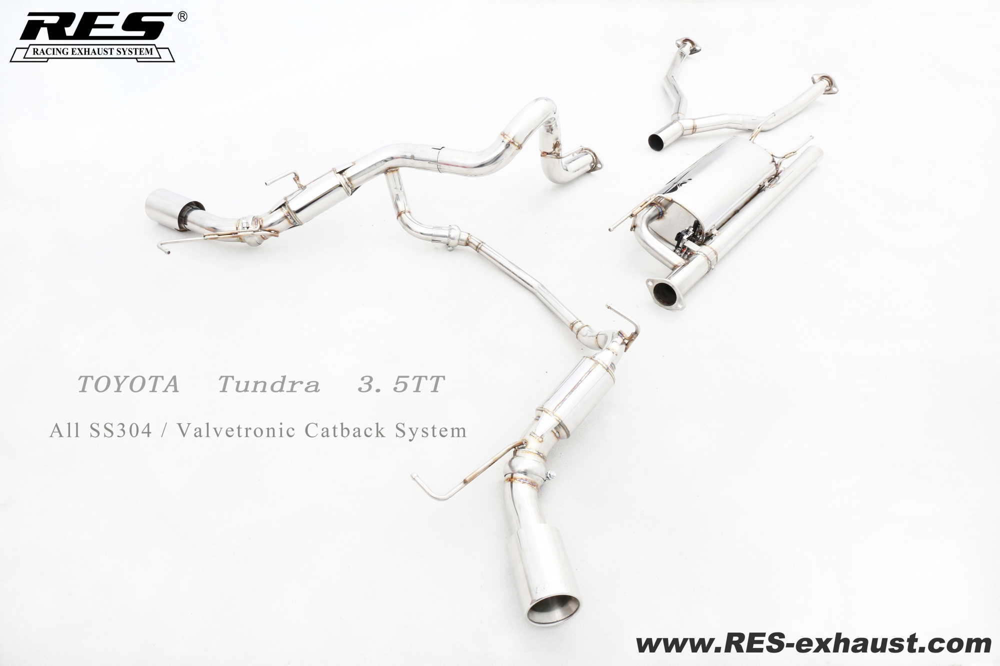 Toyota Tundra All SS304 / Valvetronic Catback System