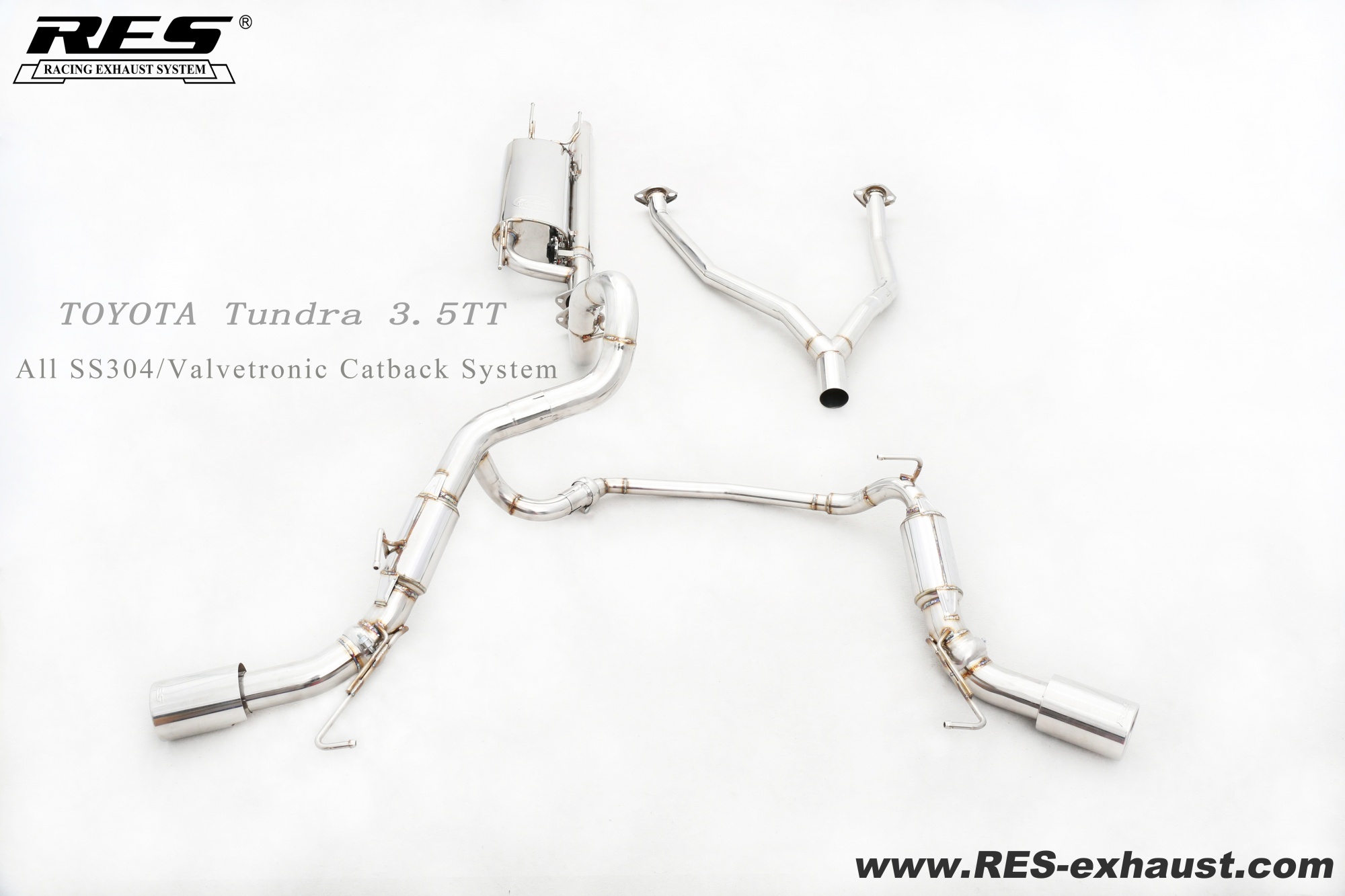Toyota Tundra All SS304 / Valvetronic Catback System
