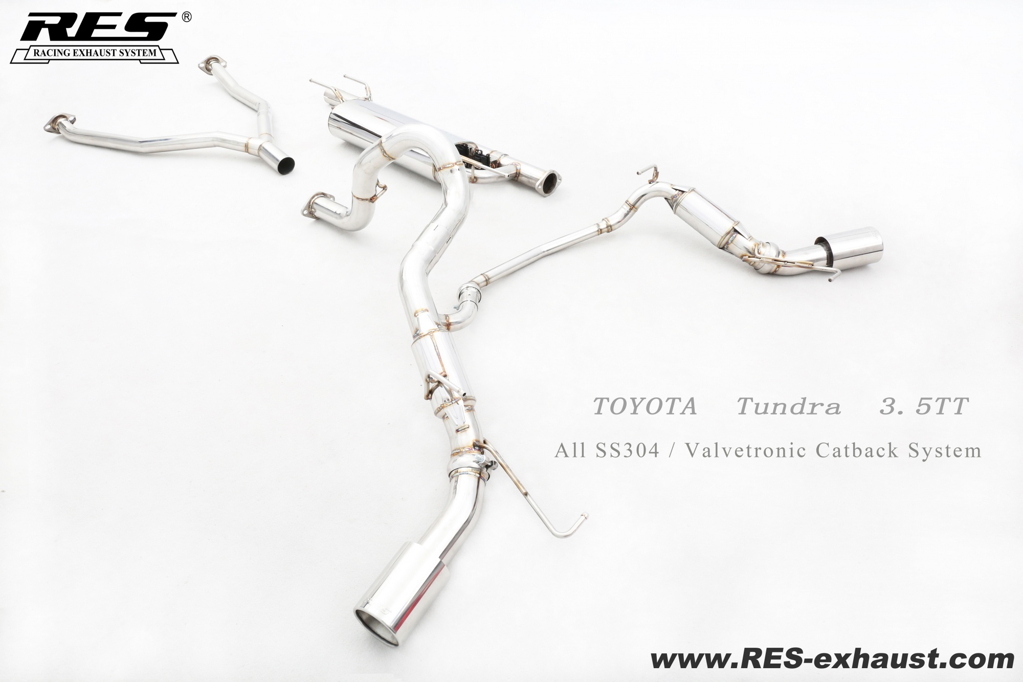 Toyota Tundra All SS304 / Valvetronic Catback System