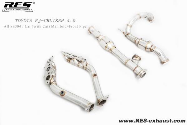 Toyota FJ Cruiser All SS304 / Manifold + Front Pipe