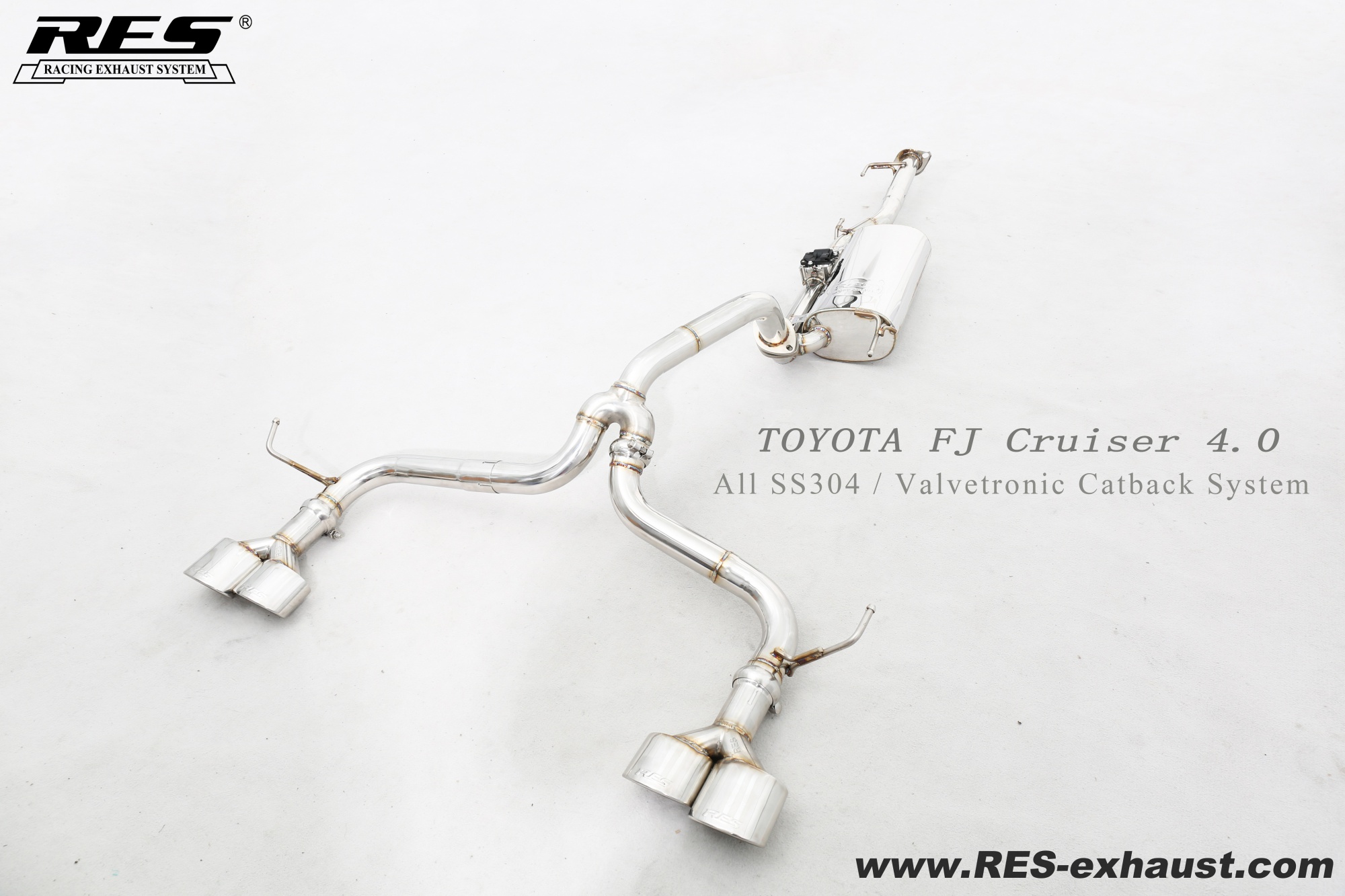 Toyota FJ Cruiser All SS304 / Valvetronic Catback System