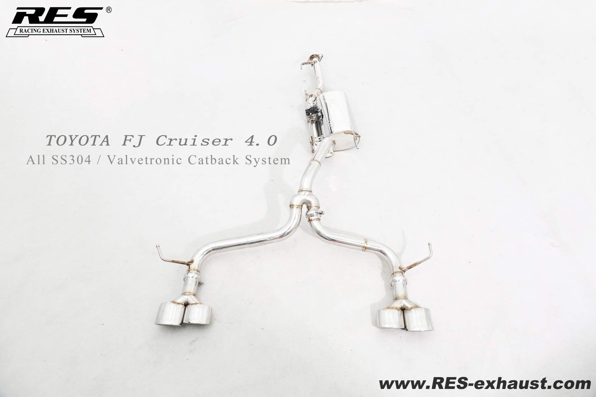 Toyota FJ Cruiser All SS304 / Valvetronic Catback System