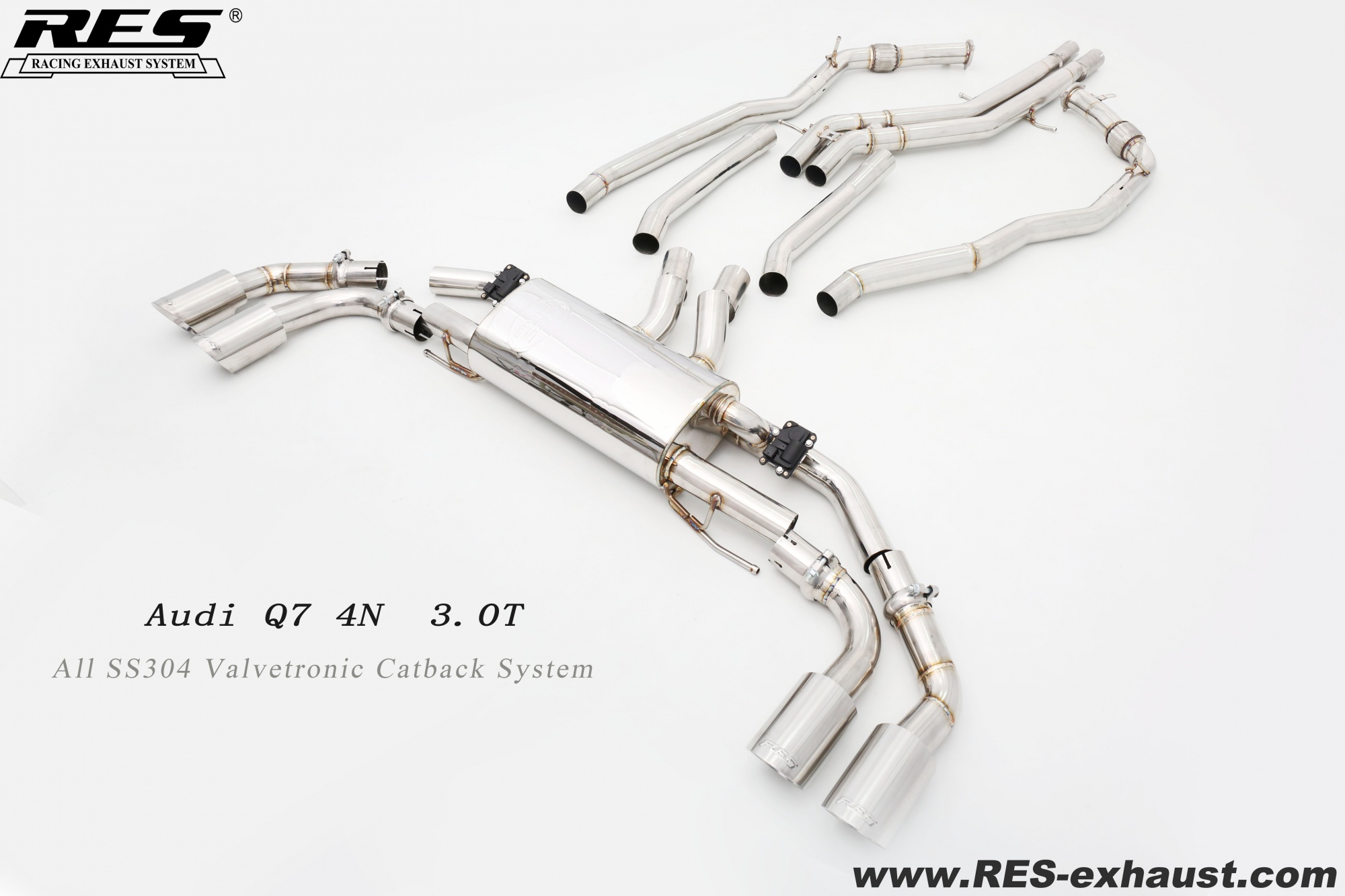 Audi Q7 3.0T All SS304 / Valvetronic Catback System